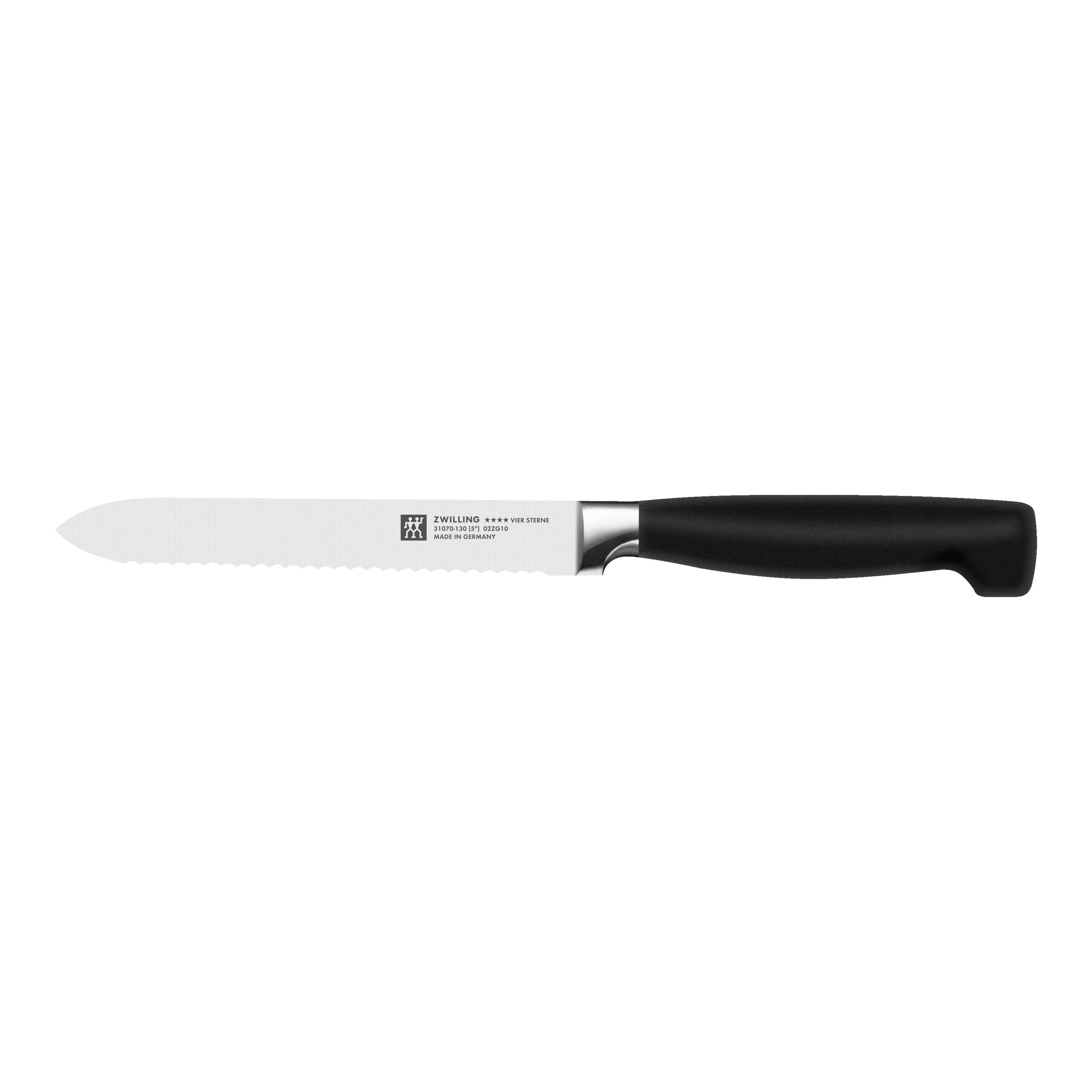 ZWILLING        **** VIER STERNE                Universalmesser 13 cm, Wellenschliff