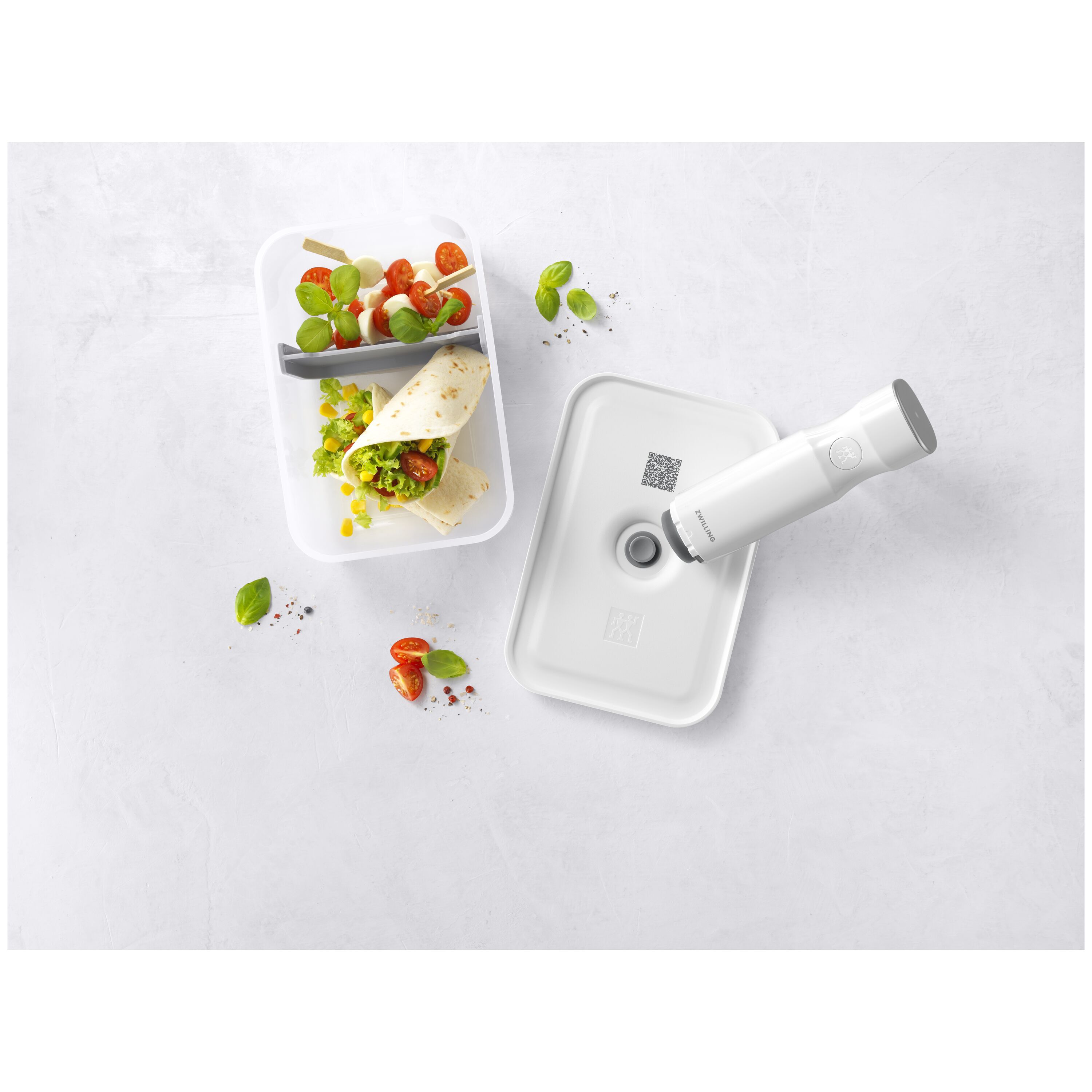 ZWILLING        Fresh & Save                Vakuum Lunchbox L, Kunststoff, Semitransparent-Grau