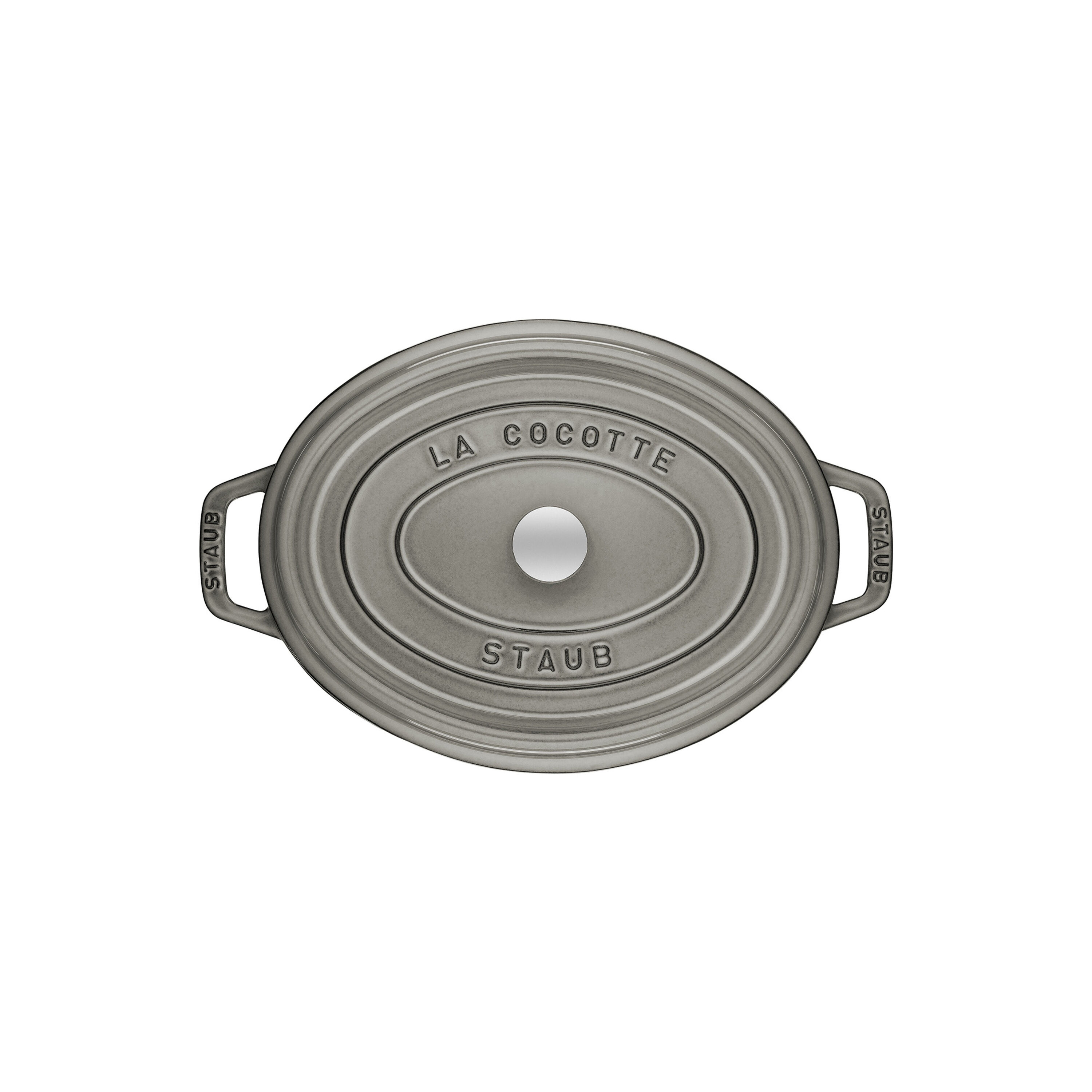 Staub        La Cocotte                Cocotte 17 cm, oval, Graphit-Grau, Gusseisen