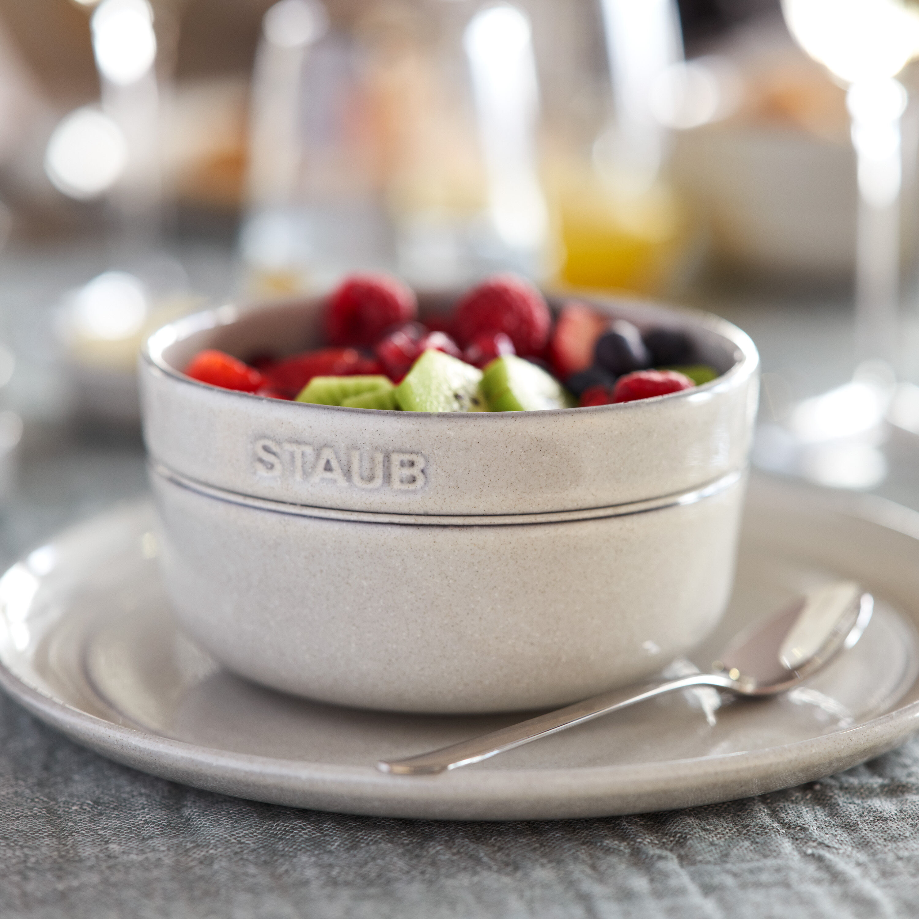 Staub        Dining Line                Schüsselset 2-tlg, 12 cm, Weisser Trüffel