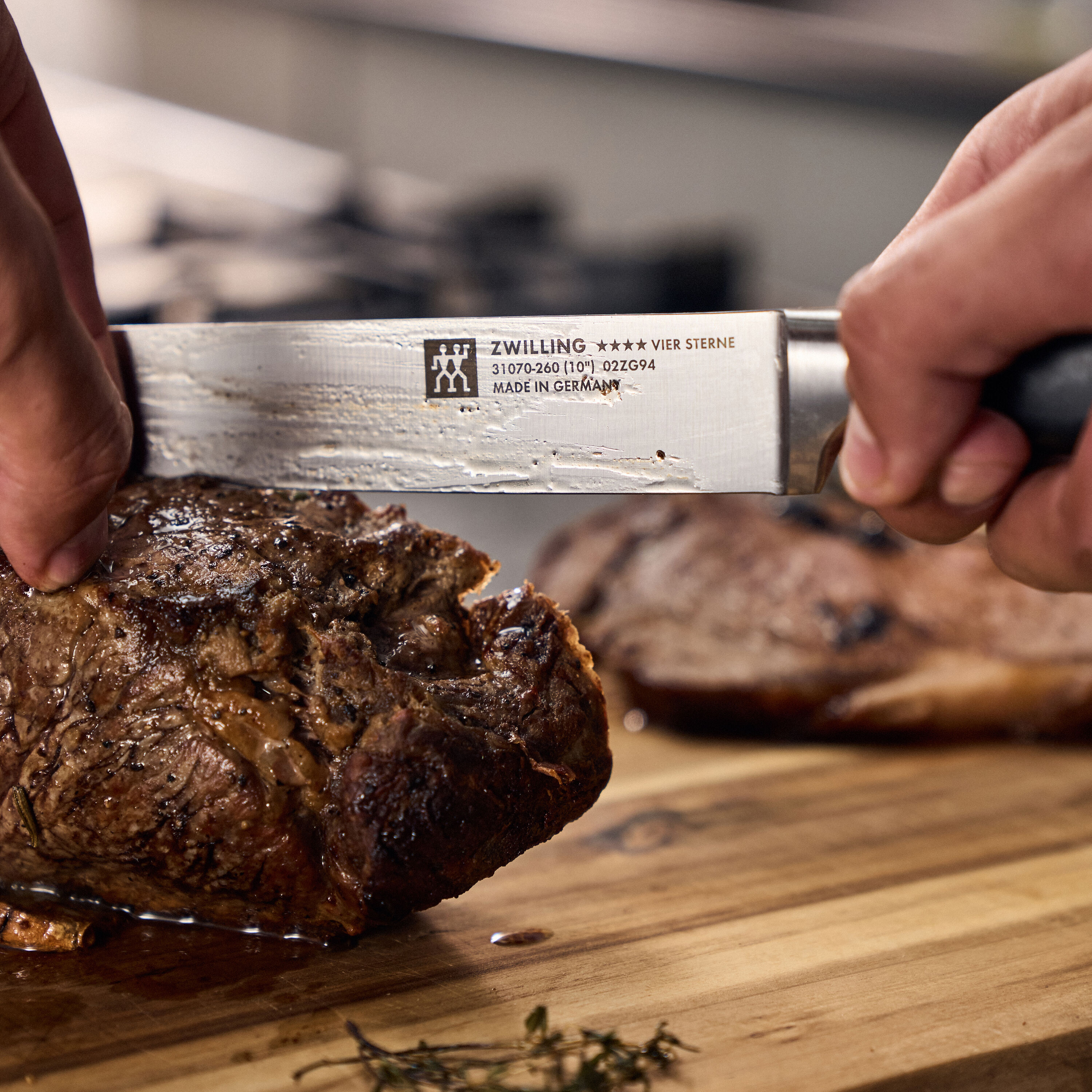 ZWILLING        **** VIER STERNE                Schinkenmesser 26 cm, Glattschliff