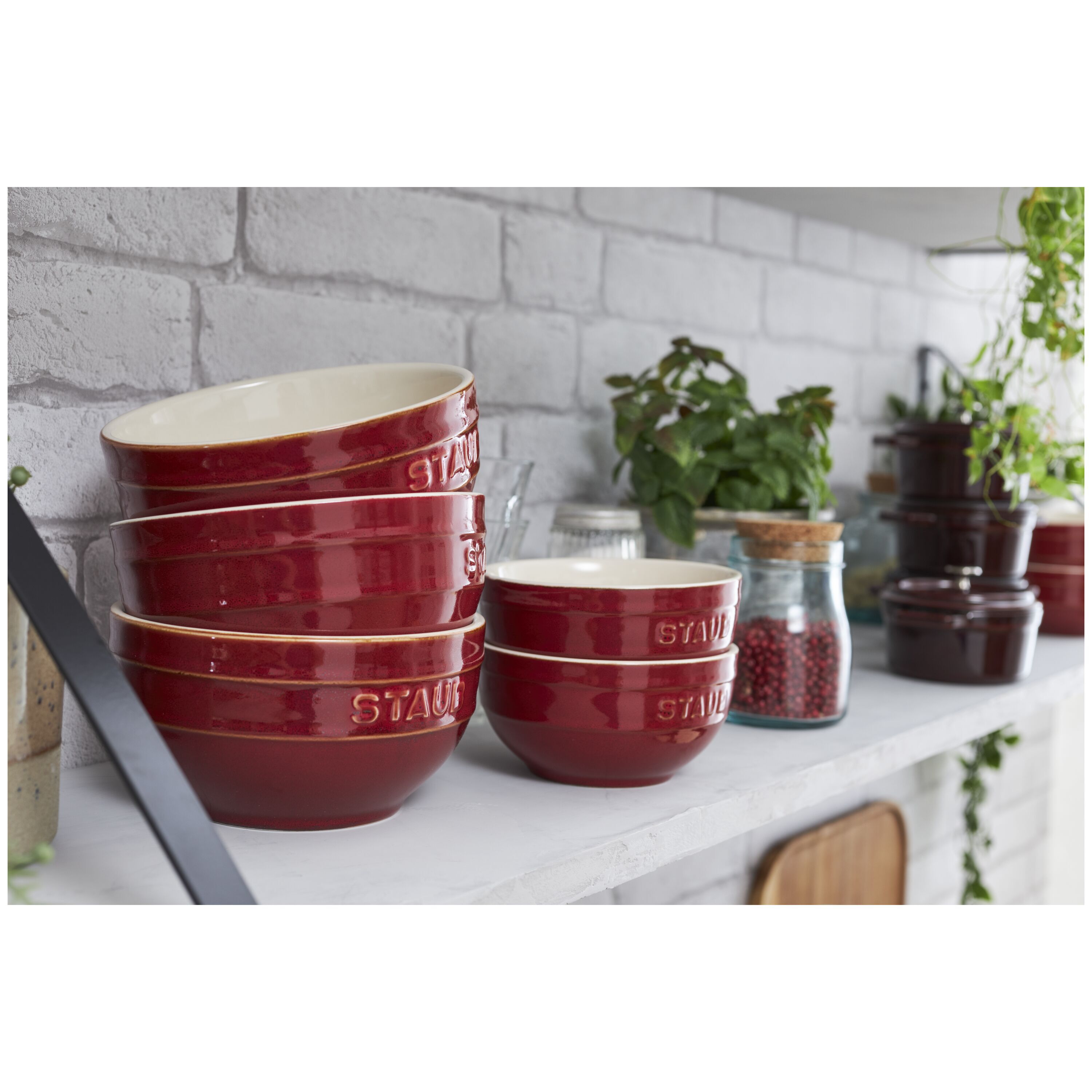 Staub        Ceramique                Schüssel 12 cm, rund, Antik-Kupfer, Keramik