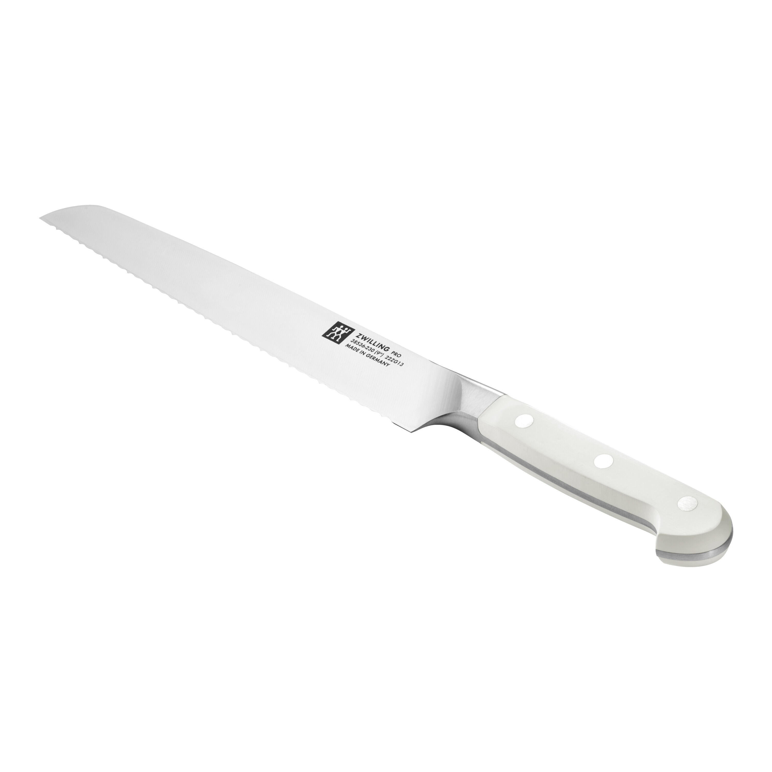ZWILLING        Pro le blanc                Brotmesser 23 cm, Wellenschliff