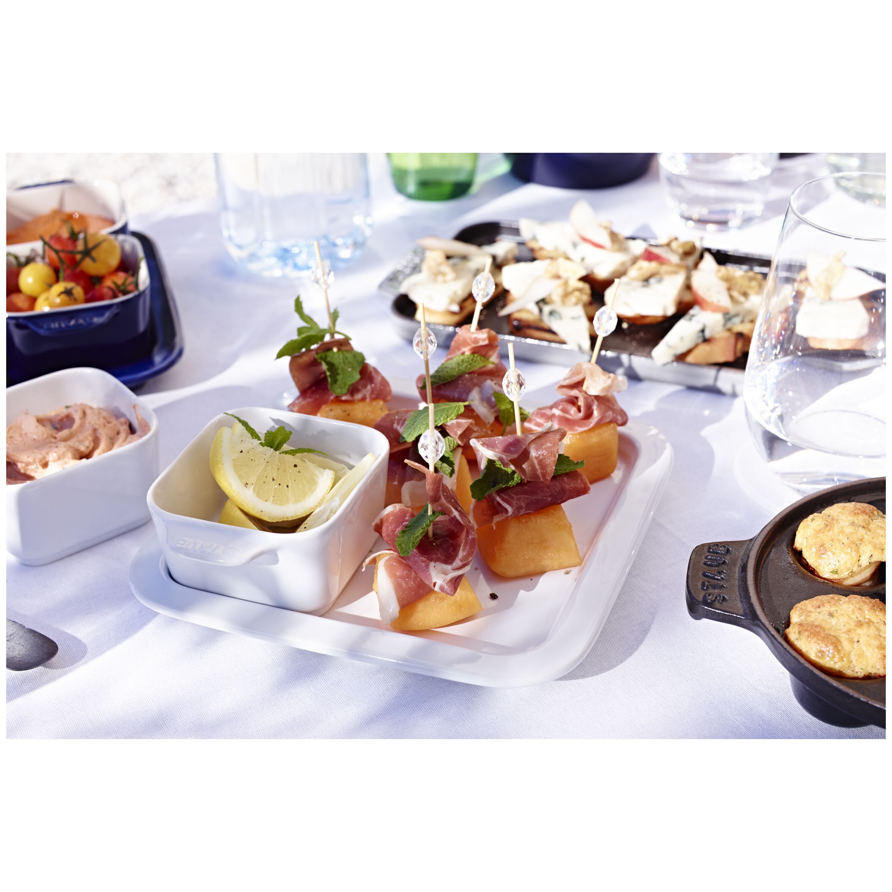 Staub        Ceramique                Tapas Set 5-tlg, Reinweiß, Keramik