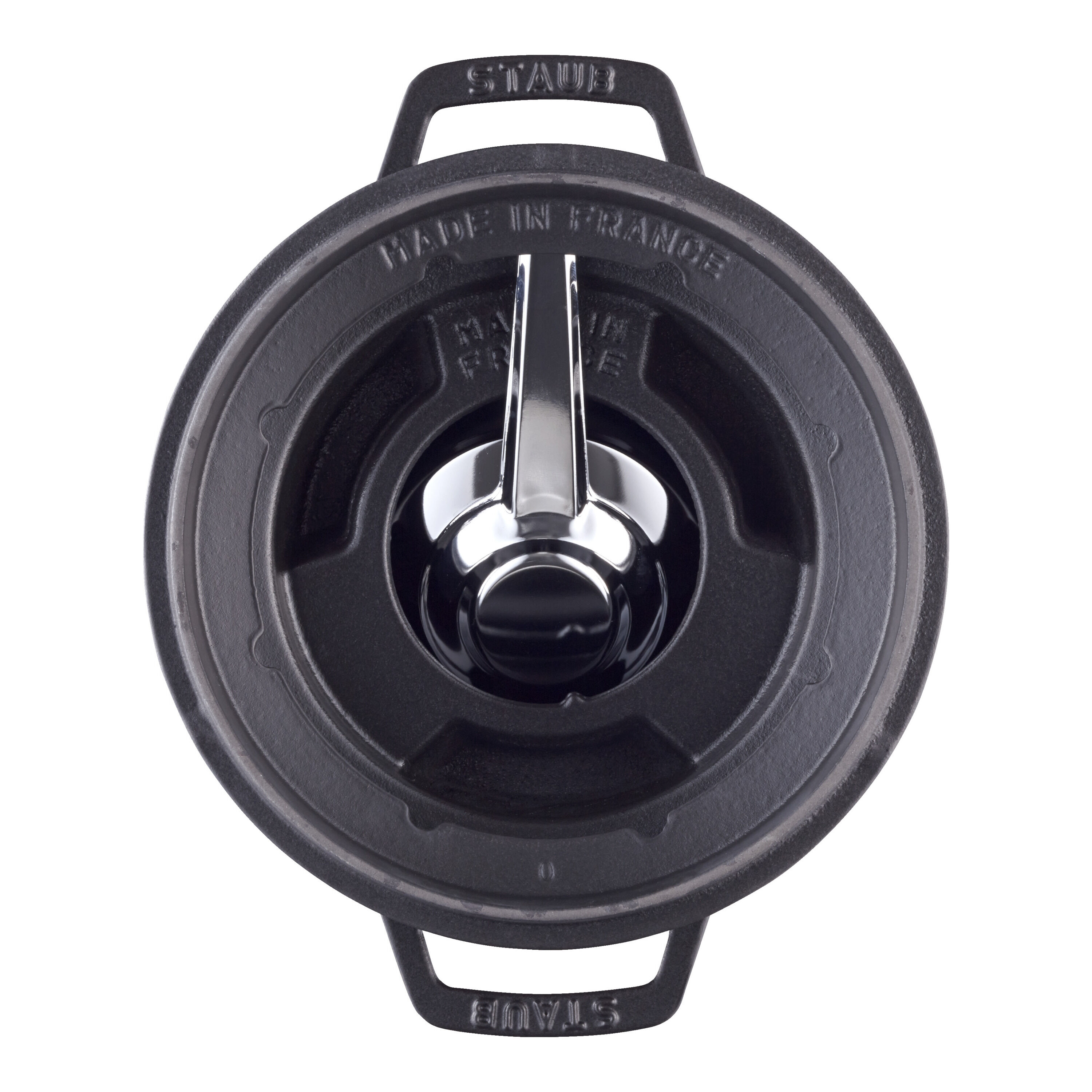 Staub        Specialities                Fondue Set 20 cm, rund, Schwarz, Gusseisen