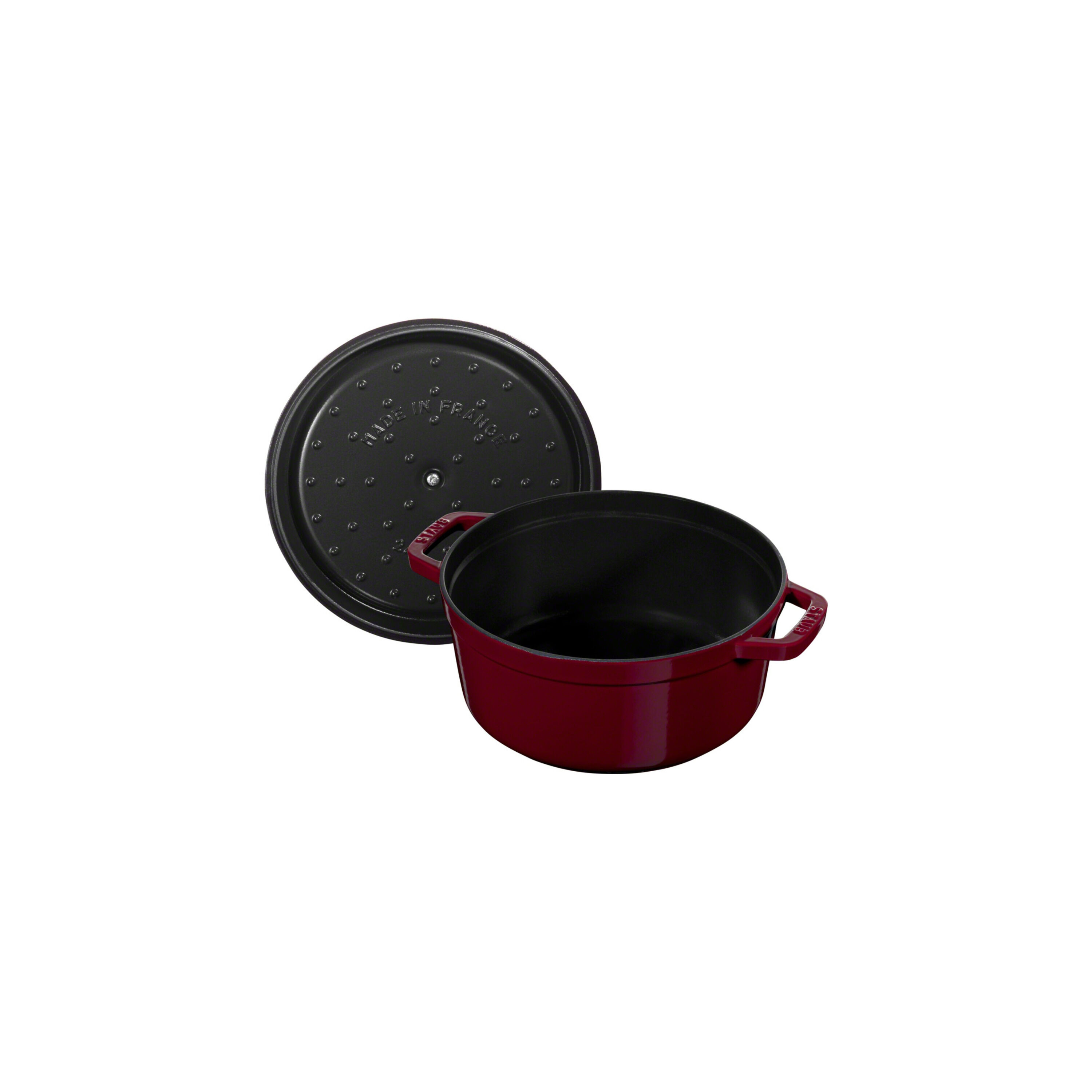 Staub        La Cocotte                Cocotte 24 cm, rund, Bordeaux, Gusseisen