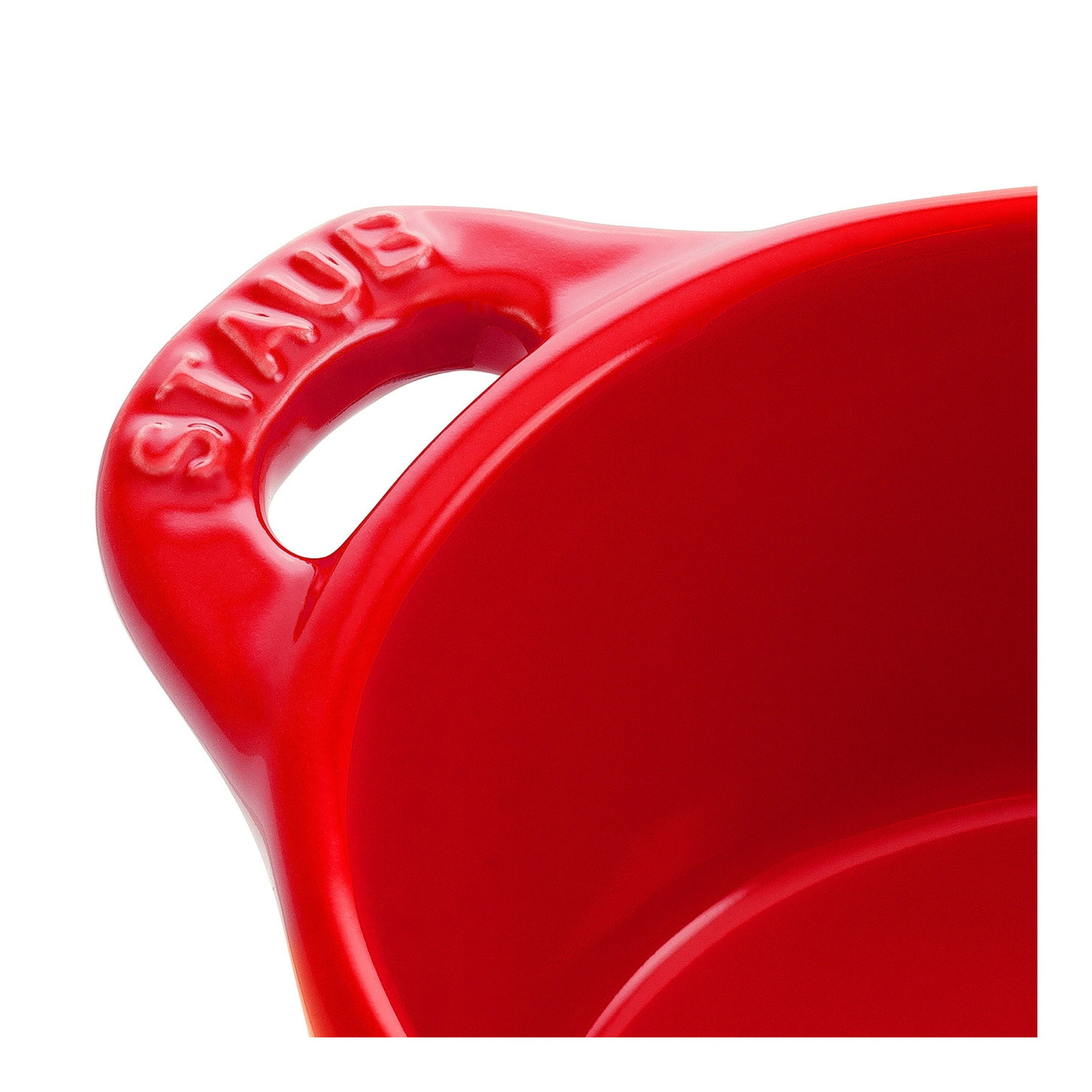Staub        Ceramique                Mini Cocotte 10 cm, rund, Kirsch-Rot, Keramik