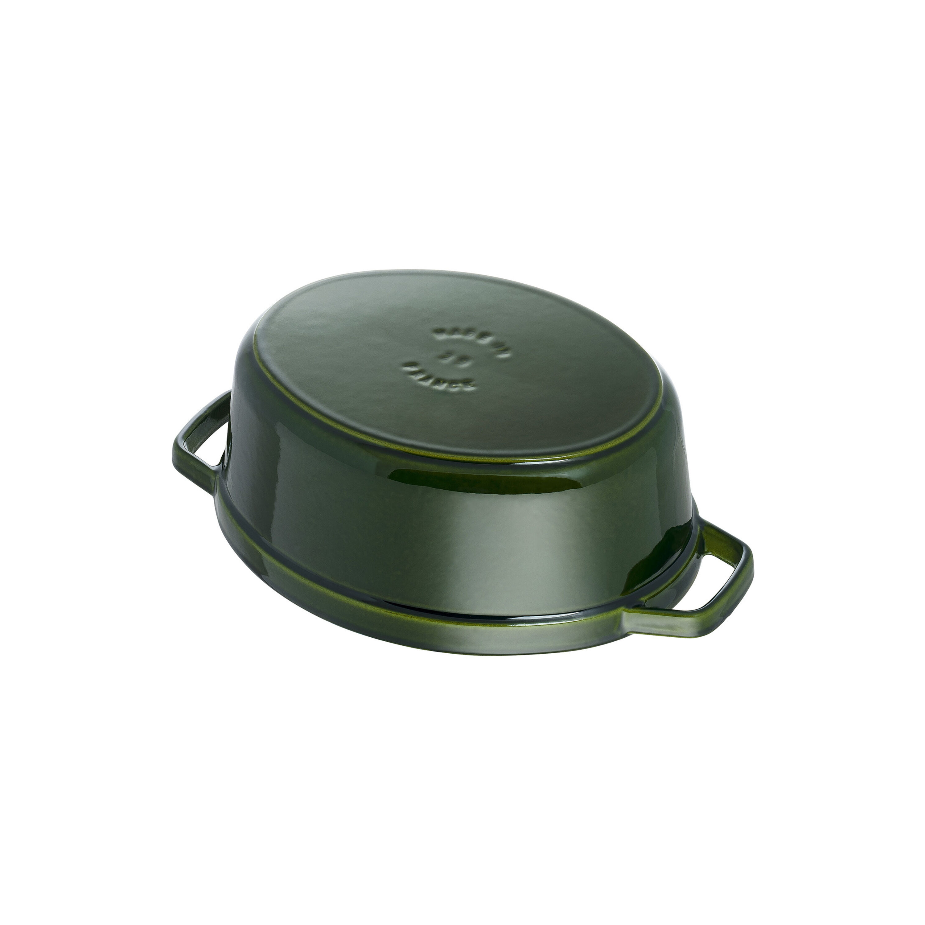 Staub        La Cocotte                Cocotte 29 cm, oval, Basilikum-Grün, Gusseisen