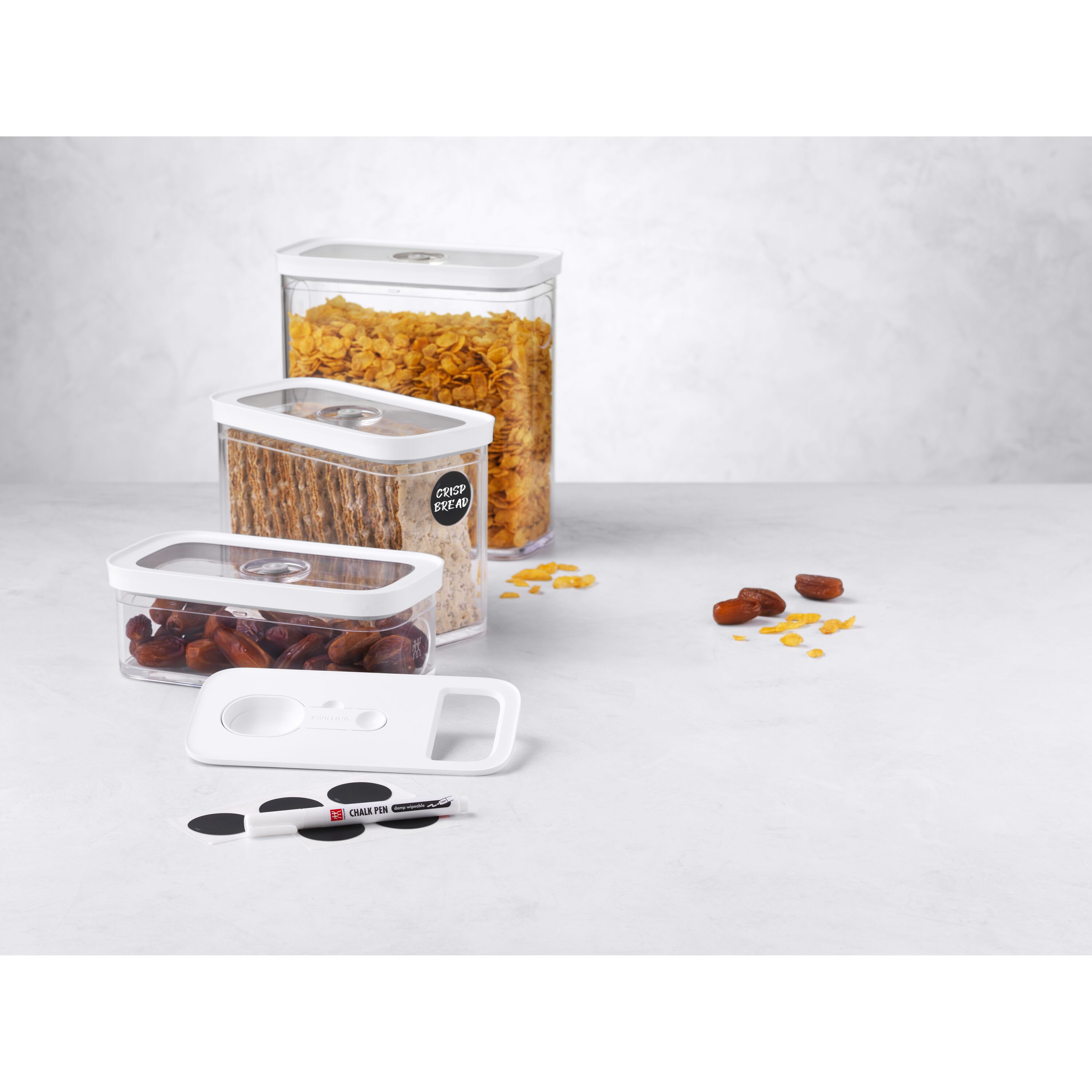 ZWILLING        Fresh & Save CUBE                CUBE Set, M / 5-tlg, Transparent-Weiß