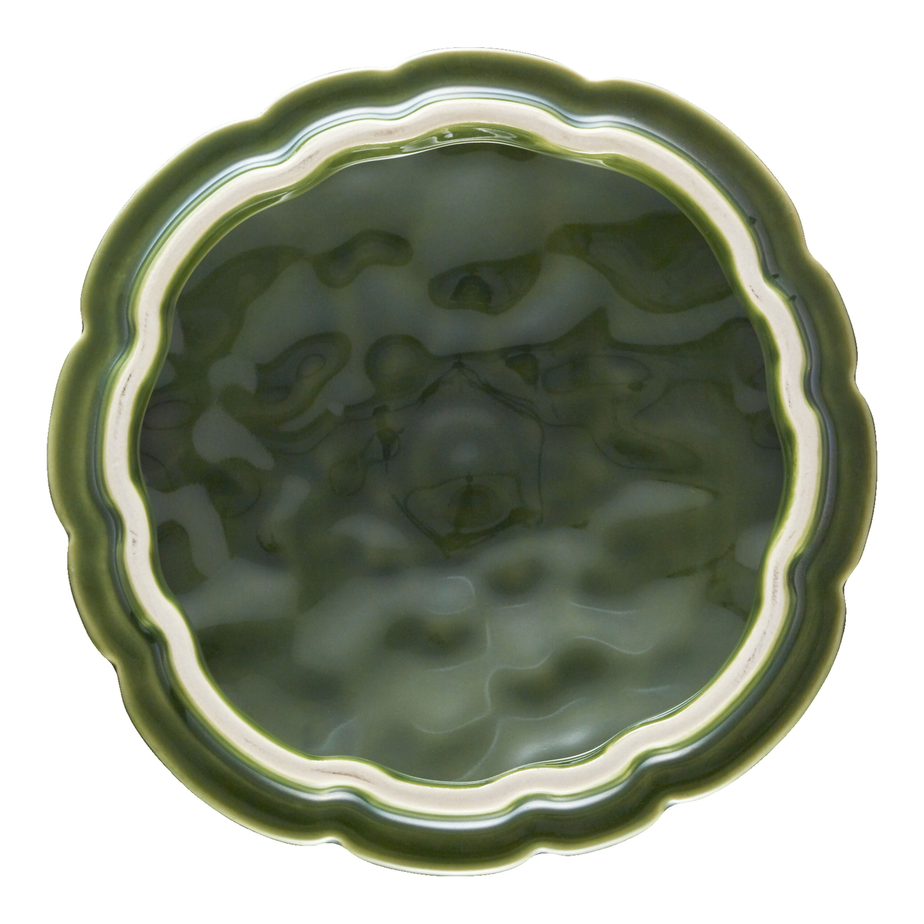 Staub        Ceramique                Cocotte 13 cm, Artischocke, Basilikum-Grün, Keramik