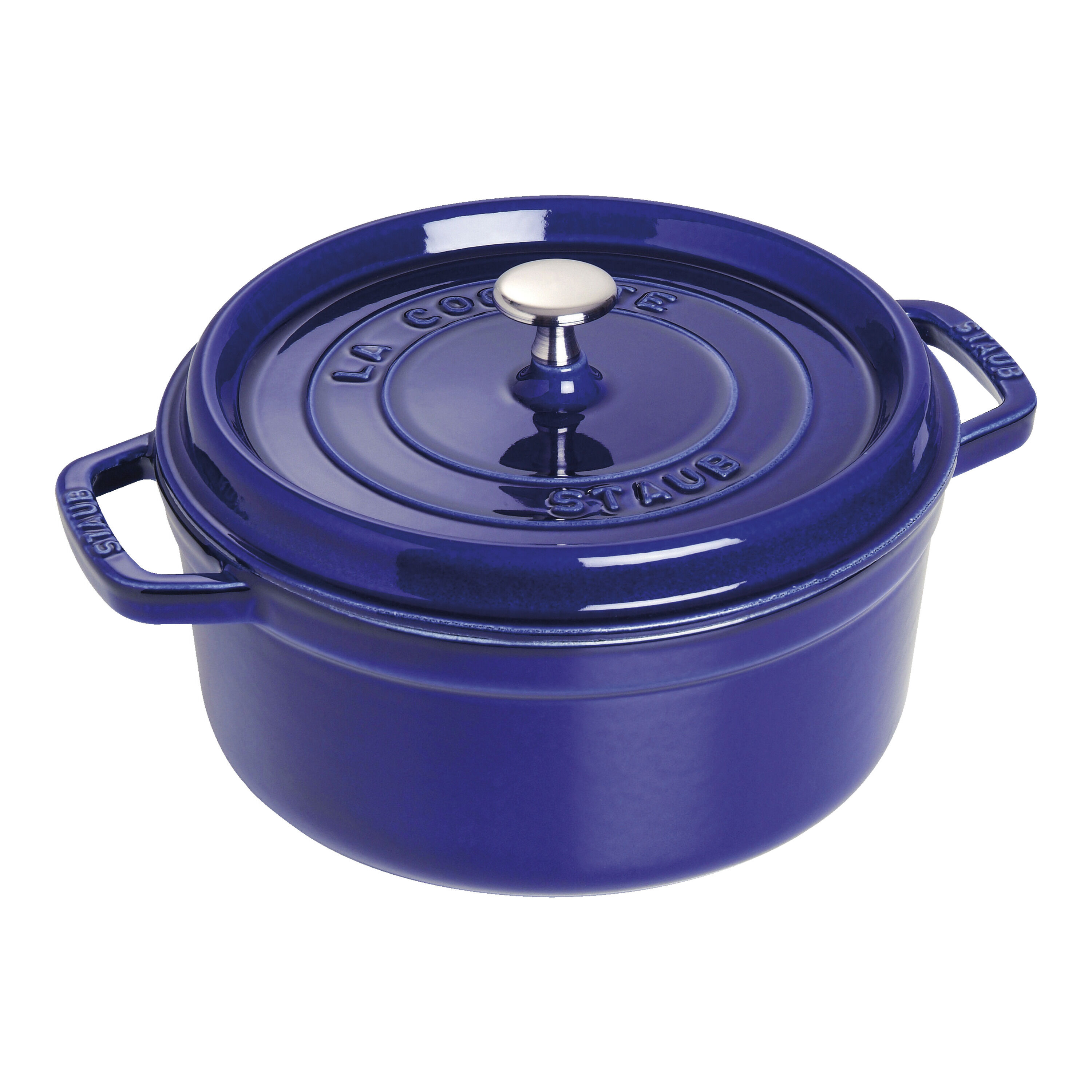 Staub        La Cocotte                Cocotte 26 cm, rund, Dunkelblau, Gusseisen