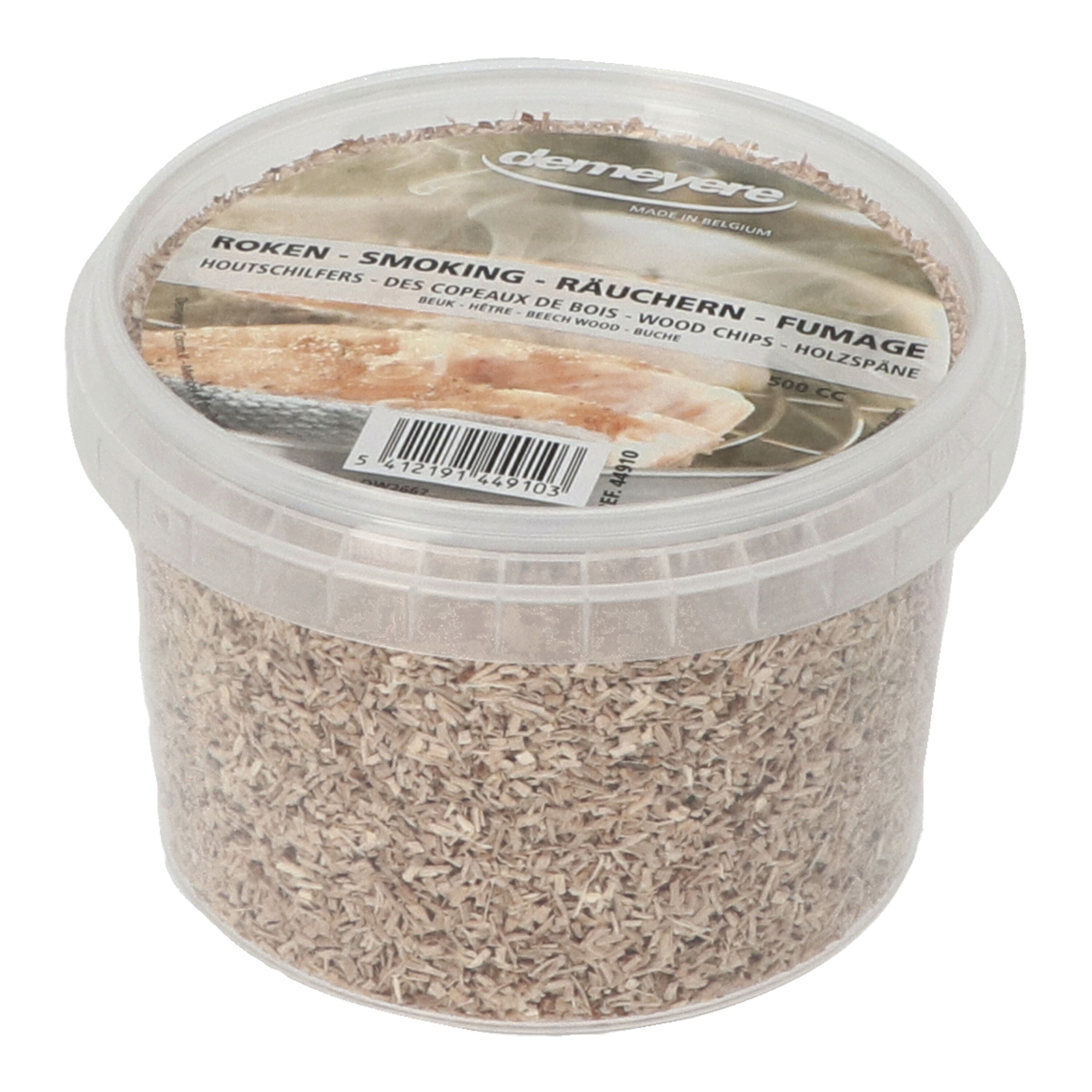 Demeyere                        Kunststoffdose mit Holzspänen