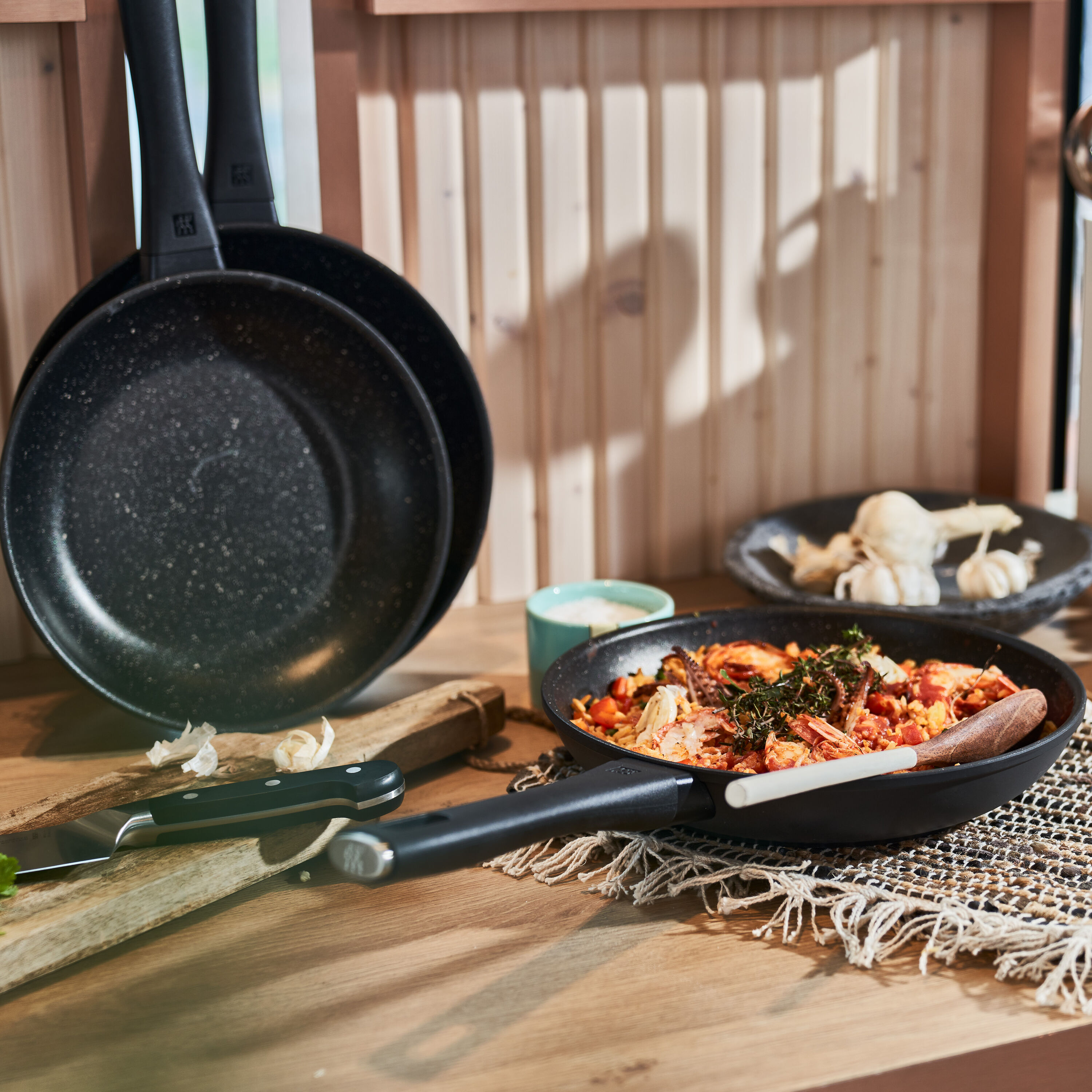 ZWILLING                        Bratpfannenset 4-tlg, Aluminium, Schwarz