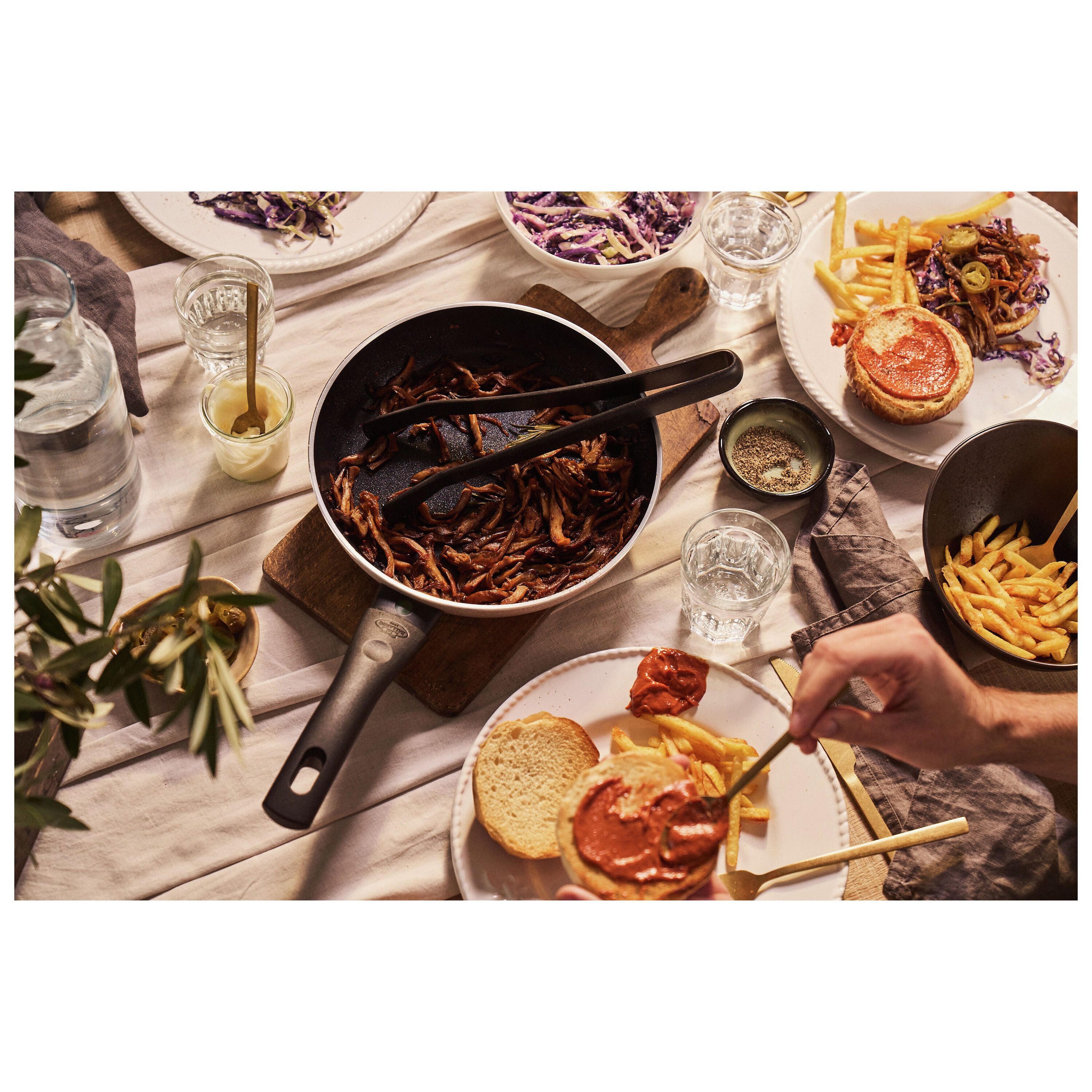 BALLARINI        Ledro                Bratpfannenset 3-tlg, Aluminium, Keramische Antihaftbeschichtung