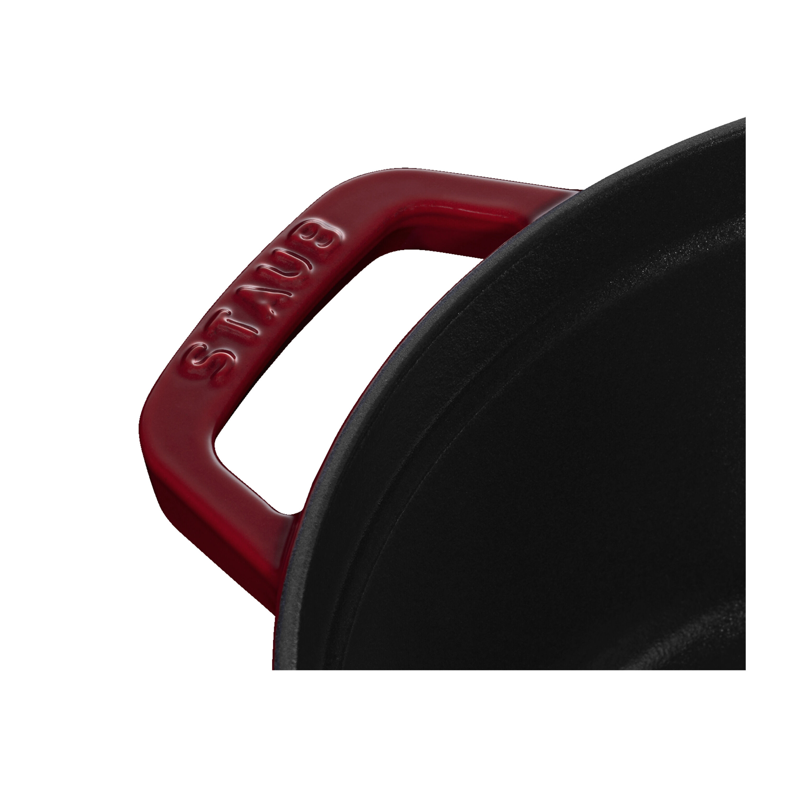 Staub        La Cocotte                Cocotte tief 24 cm, rund, Bordeaux, Gusseisen