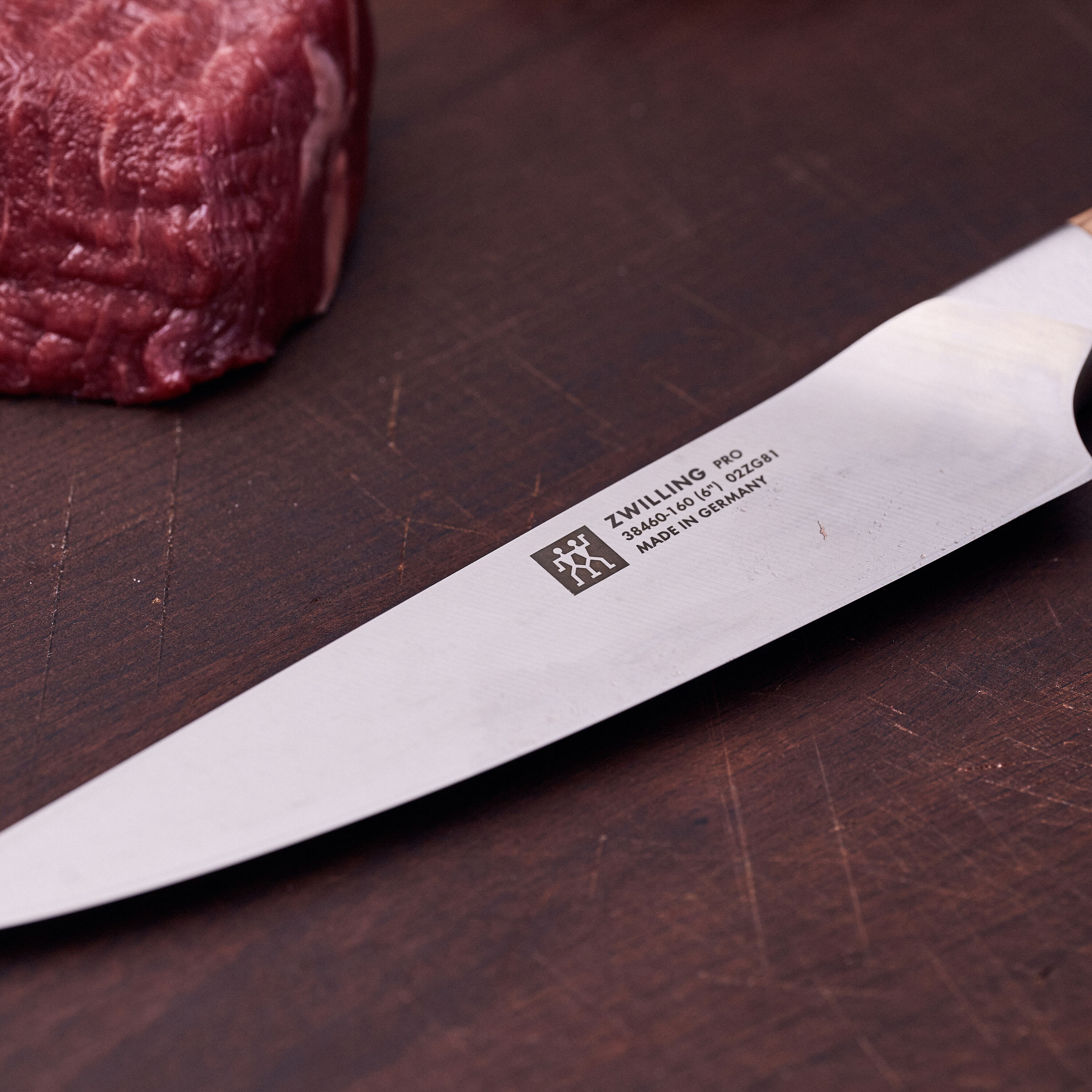 ZWILLING        Pro Wood                Fleischmesser 16 cm, Glattschliff