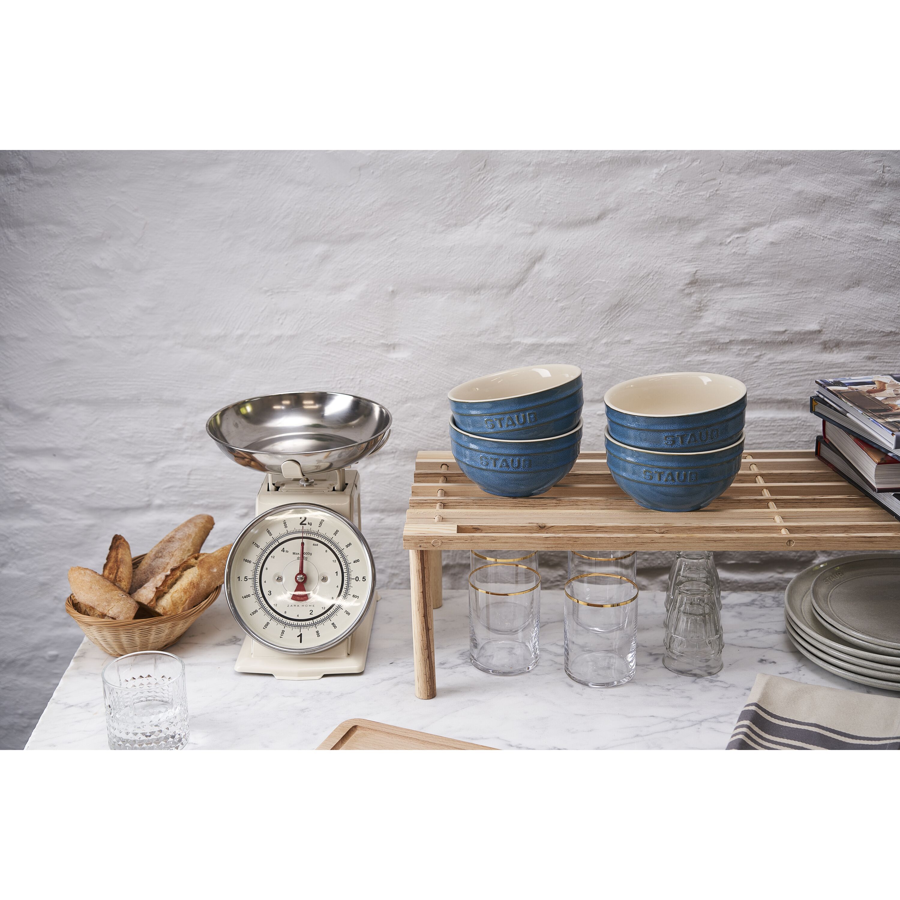 Staub        Ceramique                Schüssel Set 14 cm / 4-tlg, Antik-Türkis, Keramik