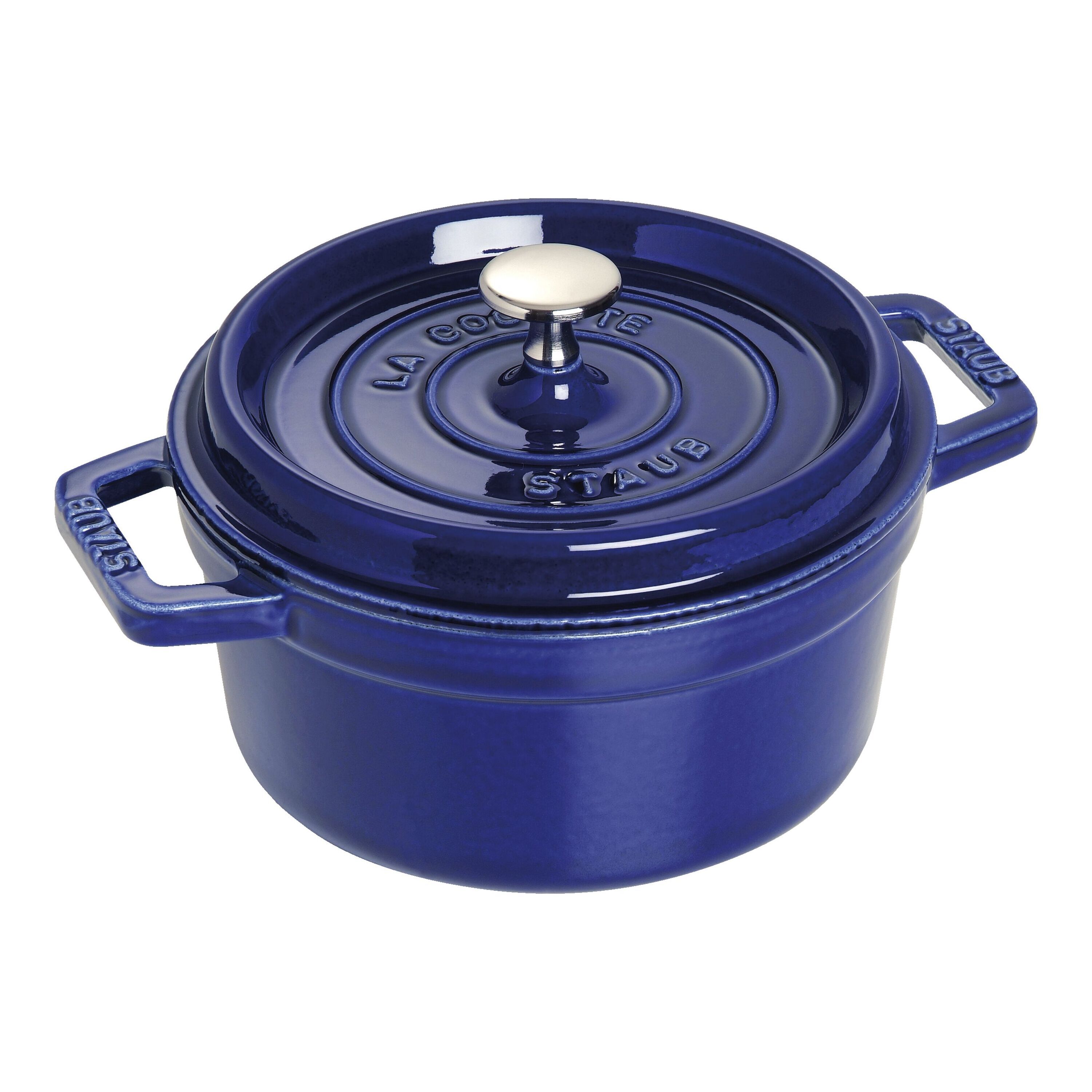 Staub        La Cocotte                Cocotte 20 cm, rund, Dunkelblau, Gusseisen