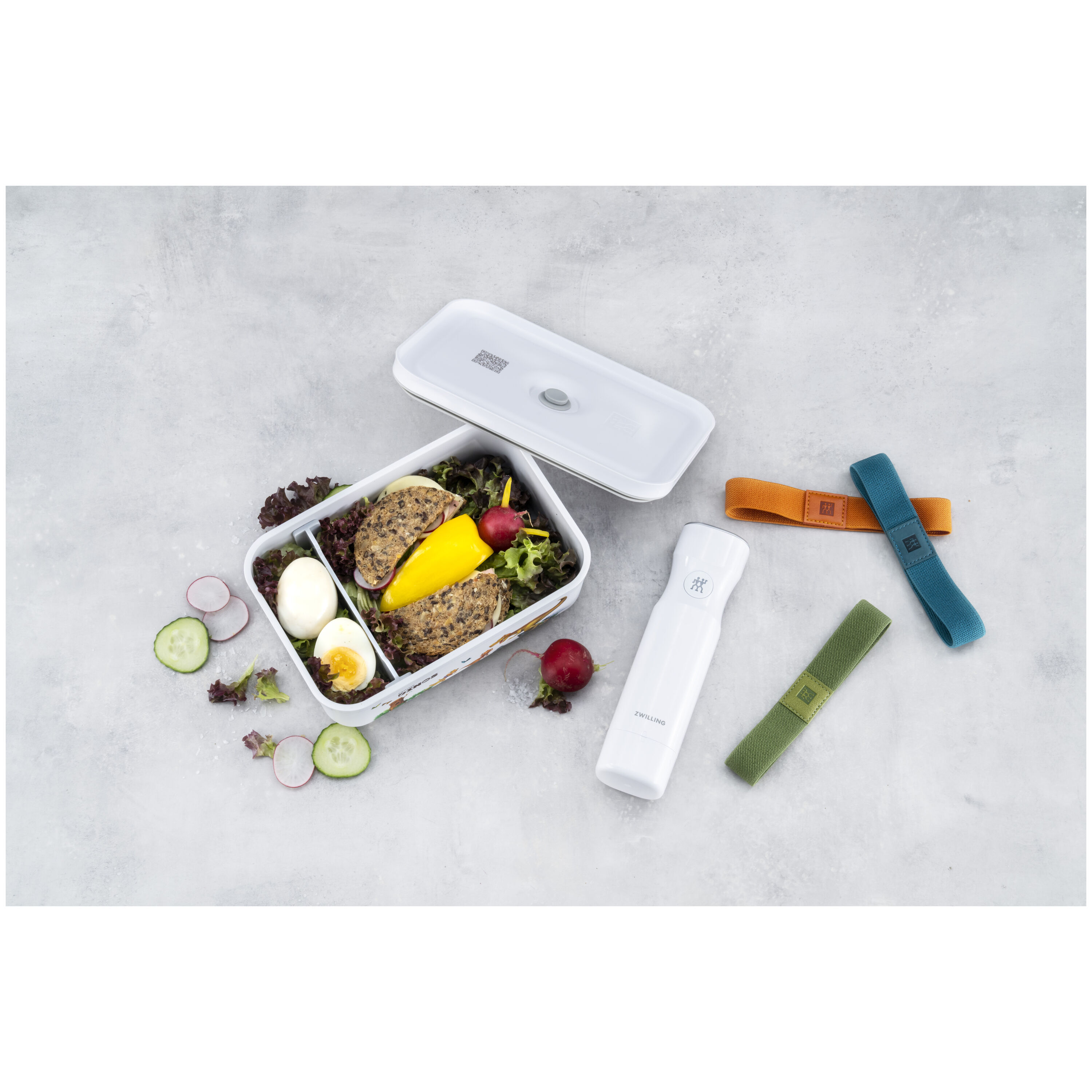 ZWILLING        Fresh & Save                Vakuum Lunchbox DINOS L, Kunststoff, Weiß-grau