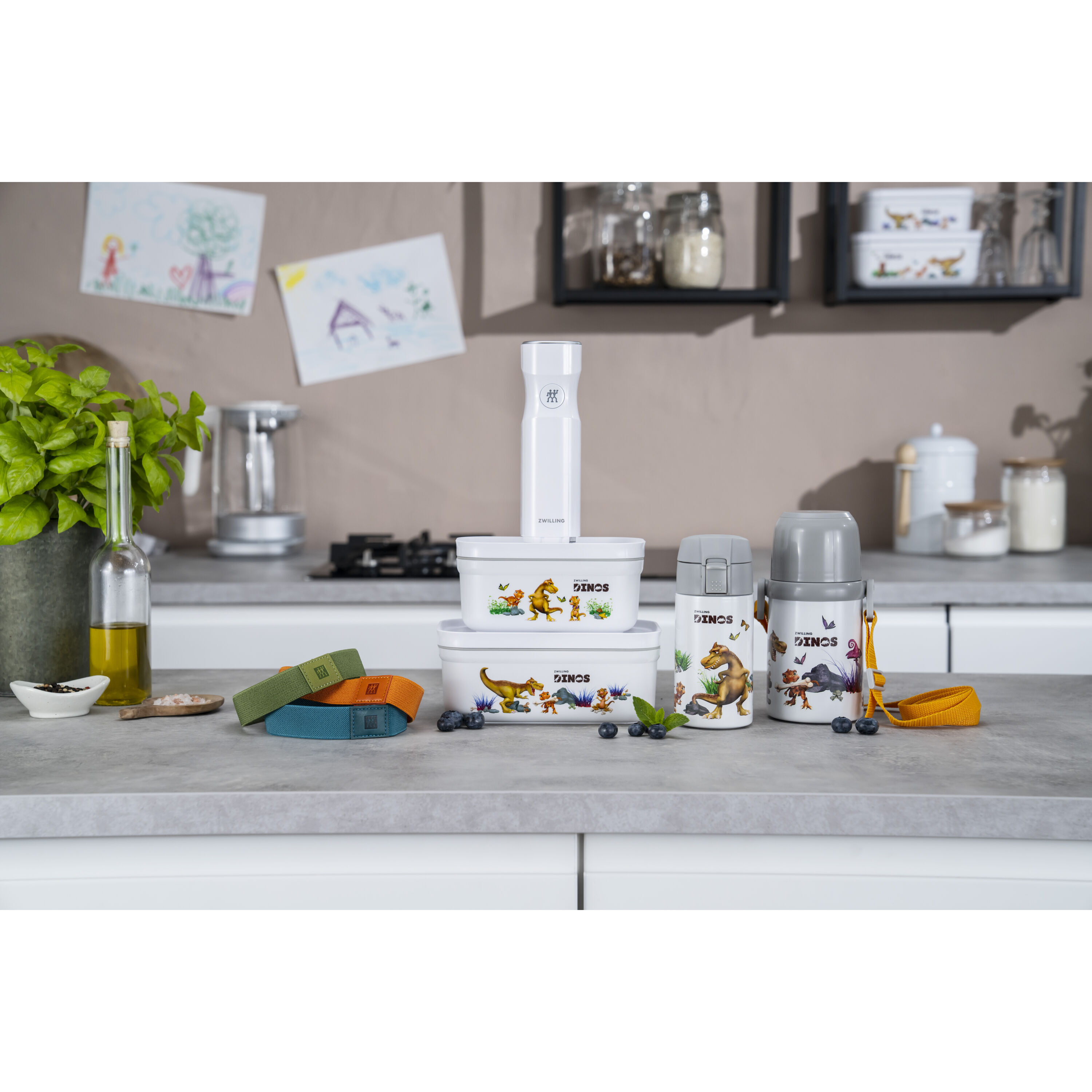 ZWILLING        Fresh & Save                Vakuum Lunchbox DINOS L, Kunststoff, Weiß-grau