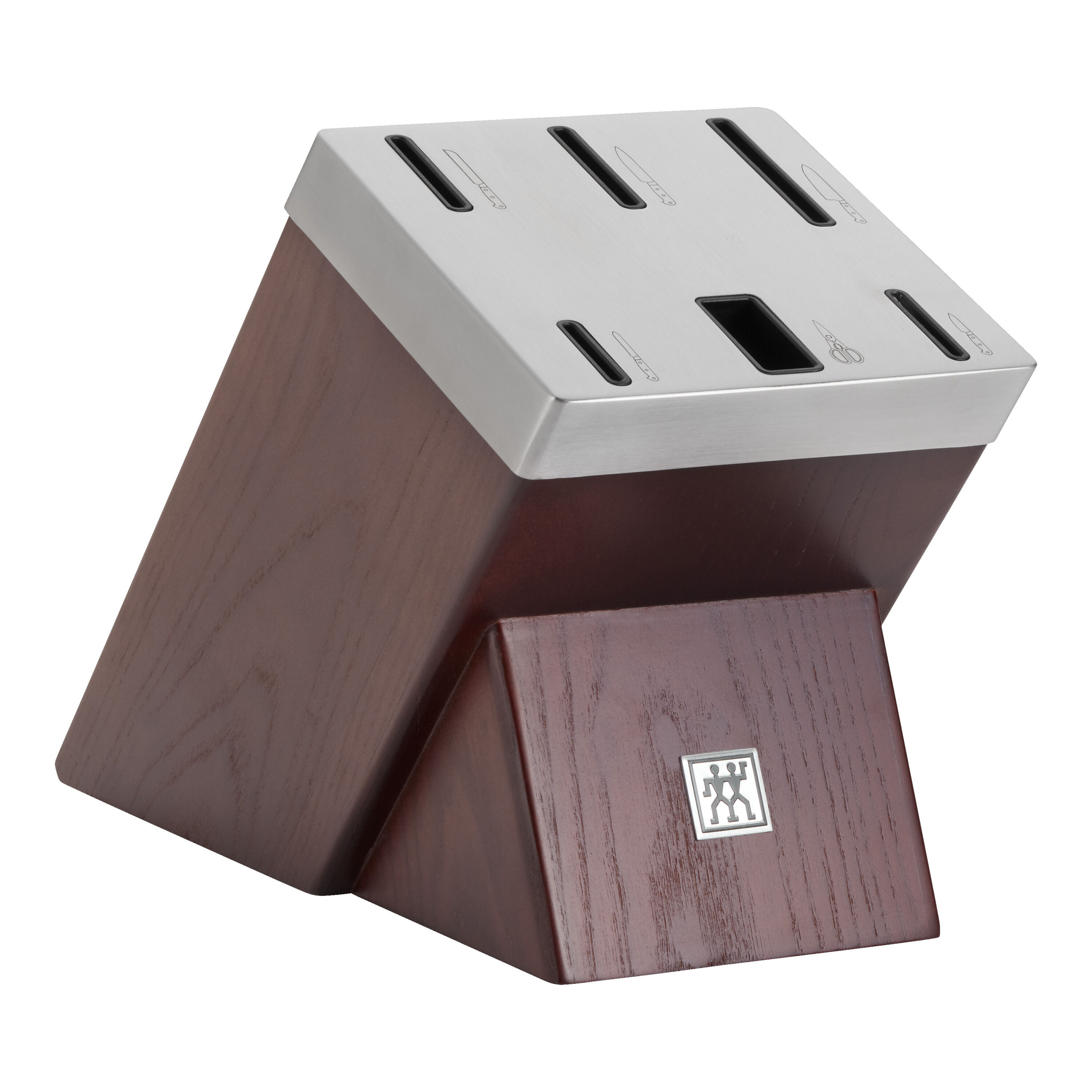 ZWILLING        Pro                7-tlg, Selbstschärfender Messerblock, Braun