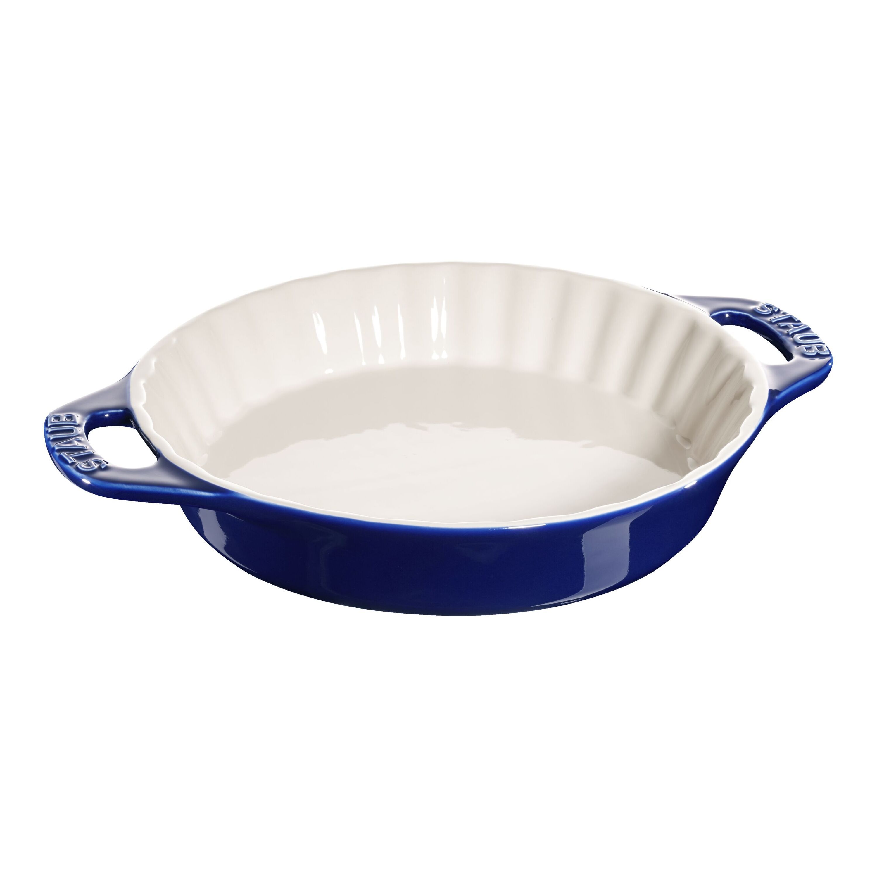 Staub        Ceramique                Kuchenform 24 cm, rund, Dunkelblau, Keramik