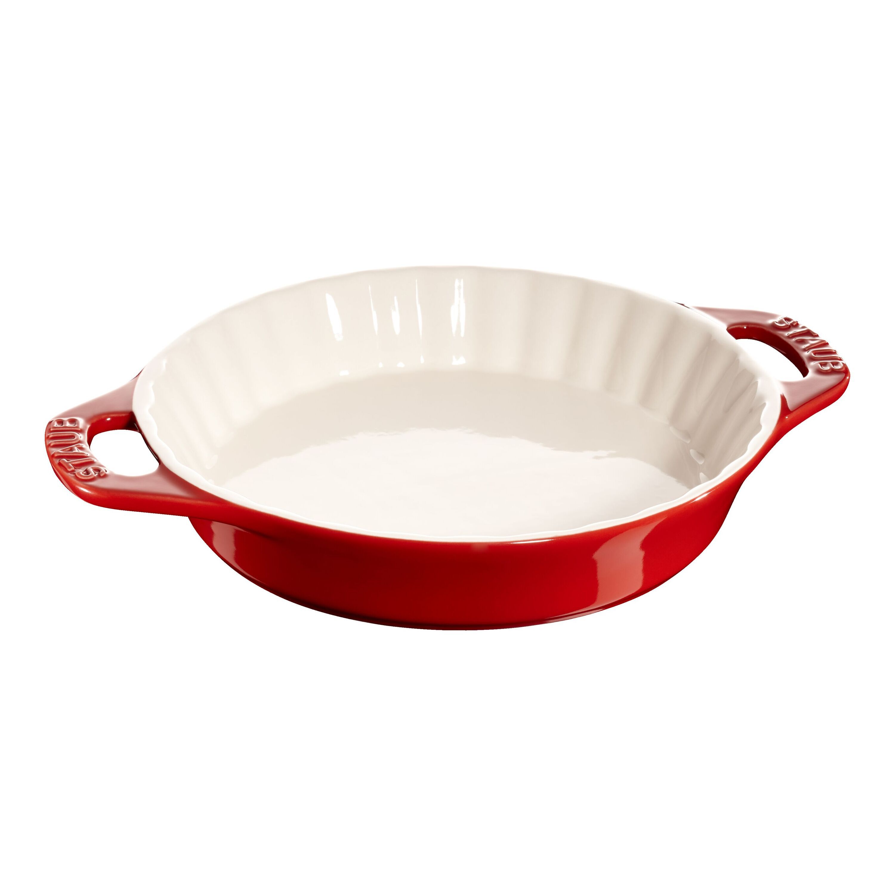 Staub        Ceramique                Kuchenform 24 cm, rund, Kirsch-Rot, Keramik