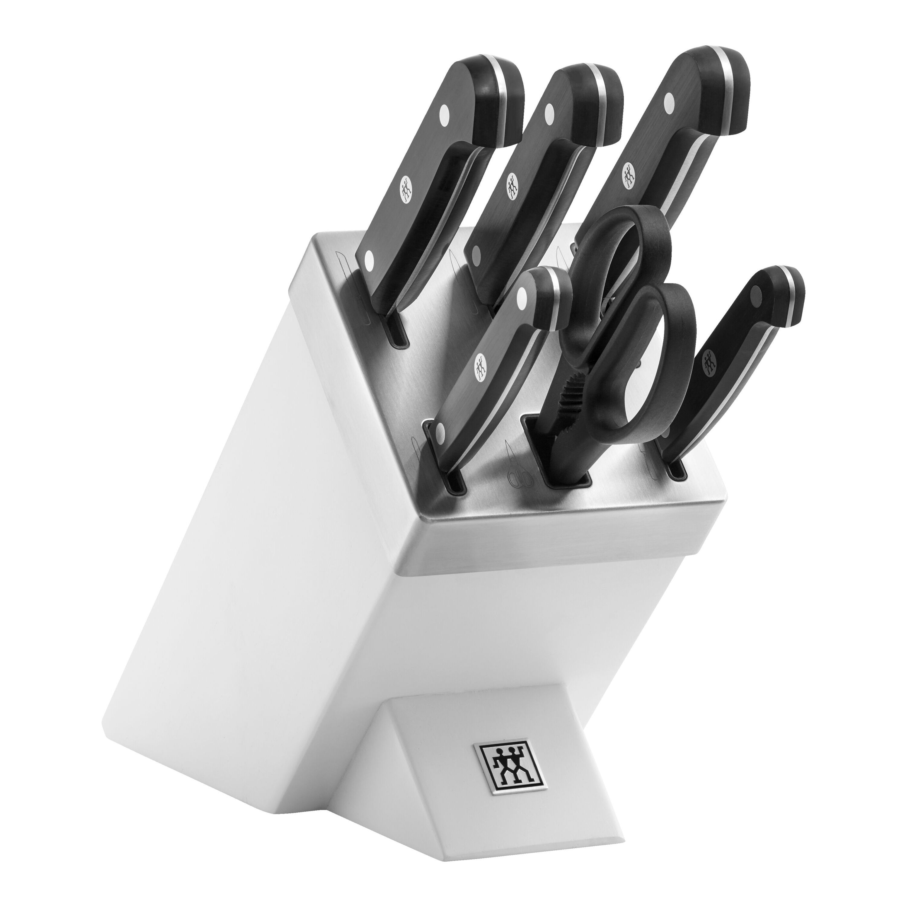 ZWILLING        Gourmet                7-tlg, Selbstschärfender Messerblock, Weiß