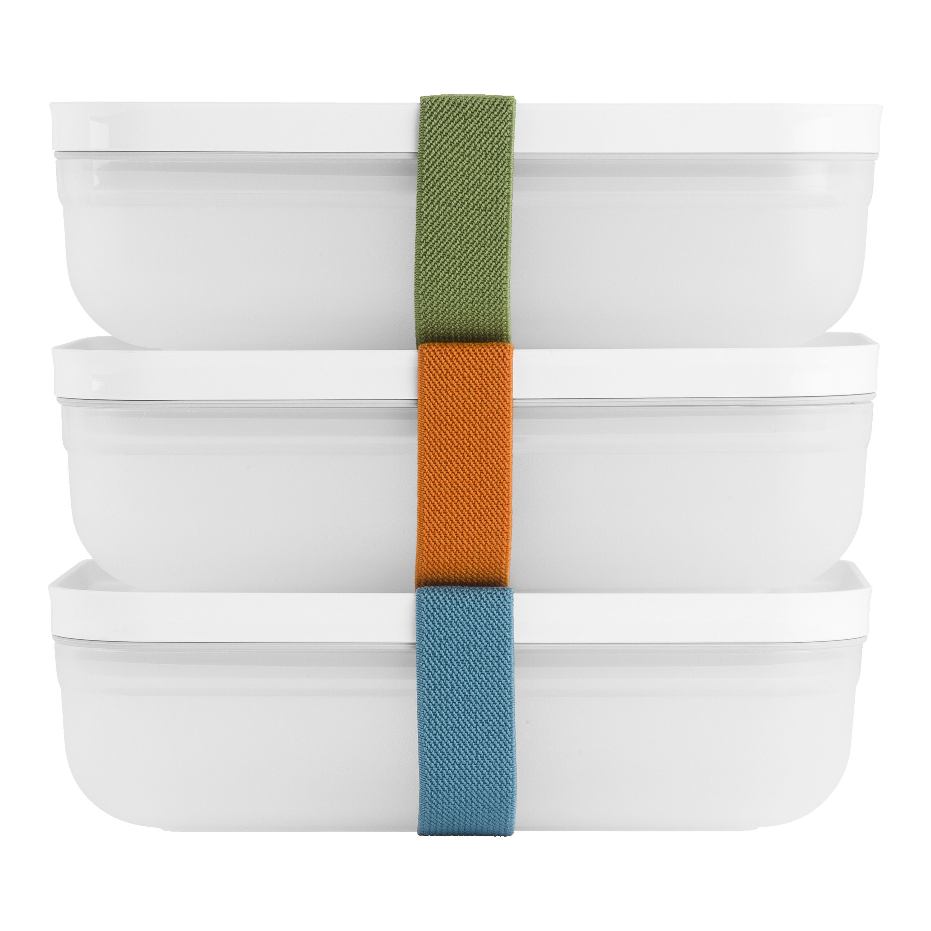 ZWILLING        Fresh & Save                Vakuum Lunchbox Set, L flach / 6-tlg, Kunststoff, Semitransparent-Grau