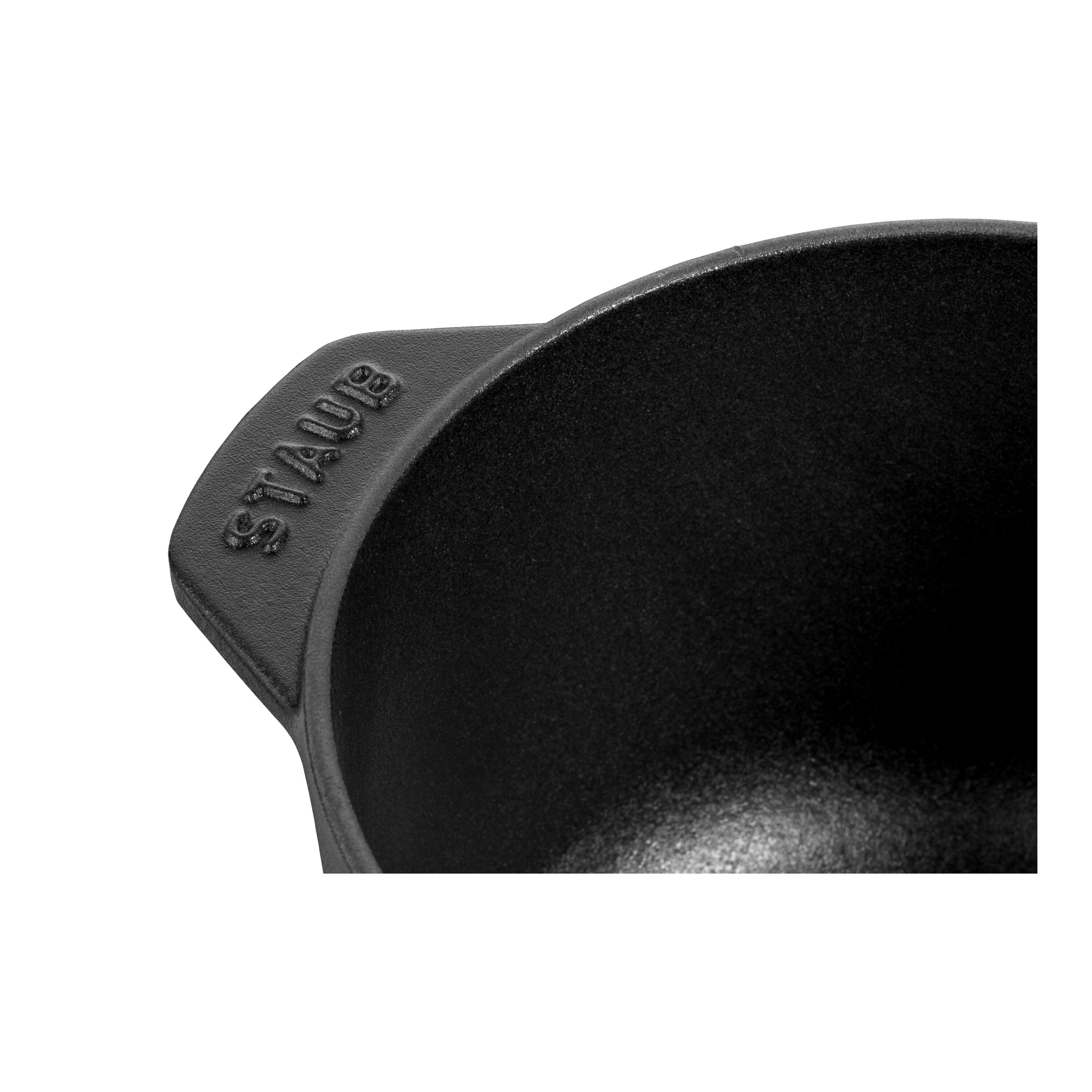 Staub        La Cocotte                Reis-Cocotte 16 cm, rund, Schwarz, Gusseisen