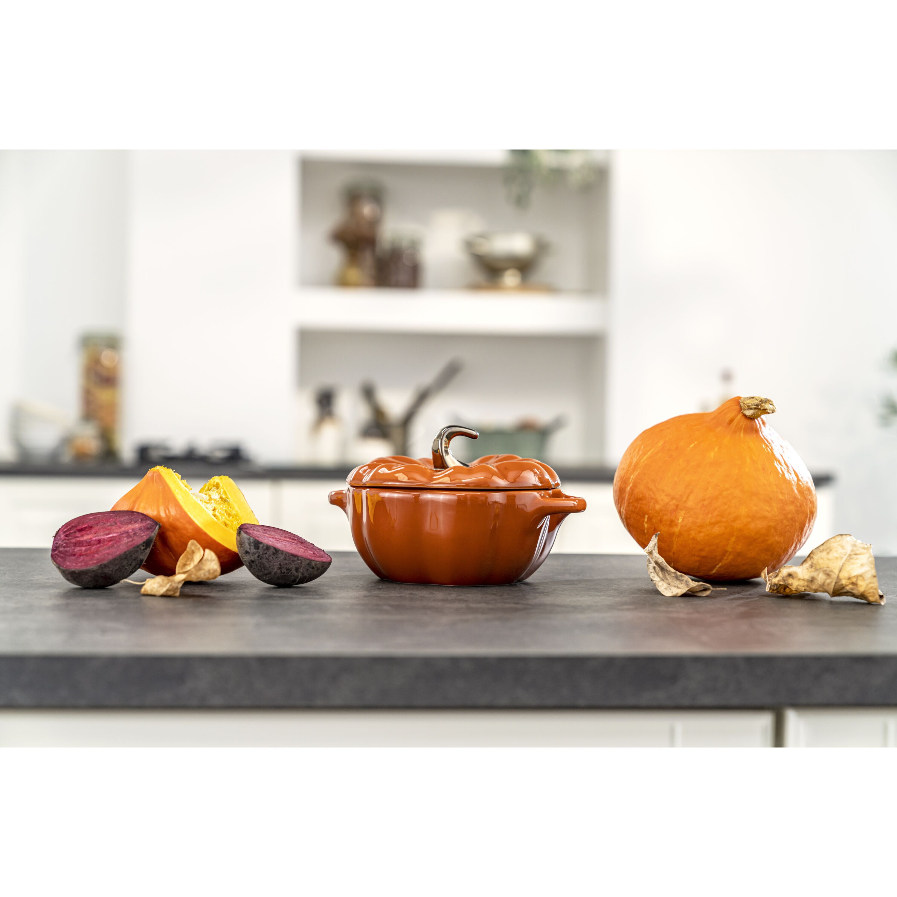 Staub        Ceramique                Cocotte 15 cm, Kürbis, Zimt, Keramik