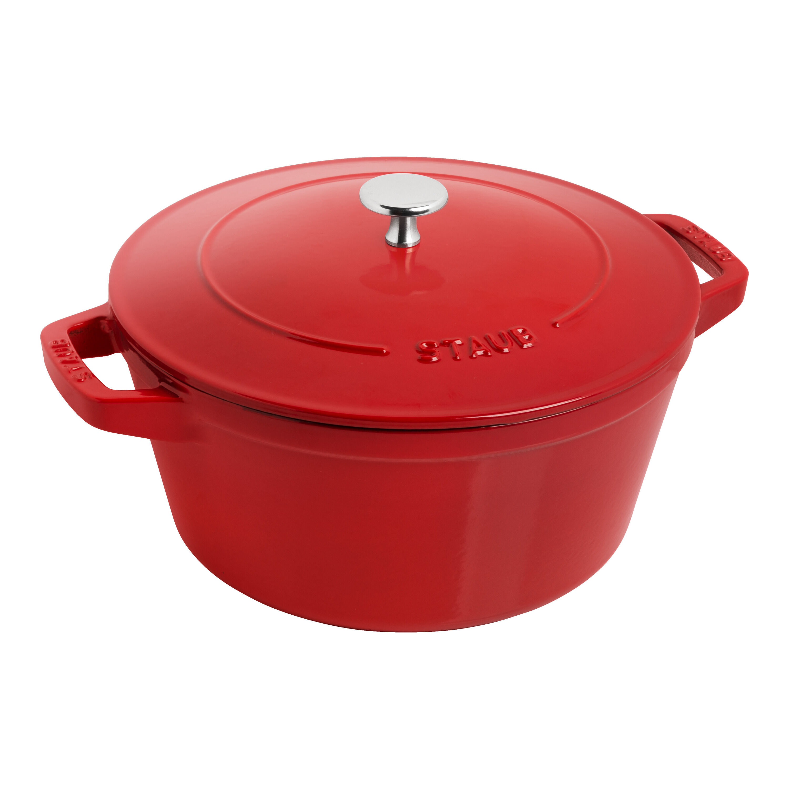 Staub        Stackable Set                Kochtopfset Stackable 3-tlg, rund, Kirsch-Rot, Gusseisen
