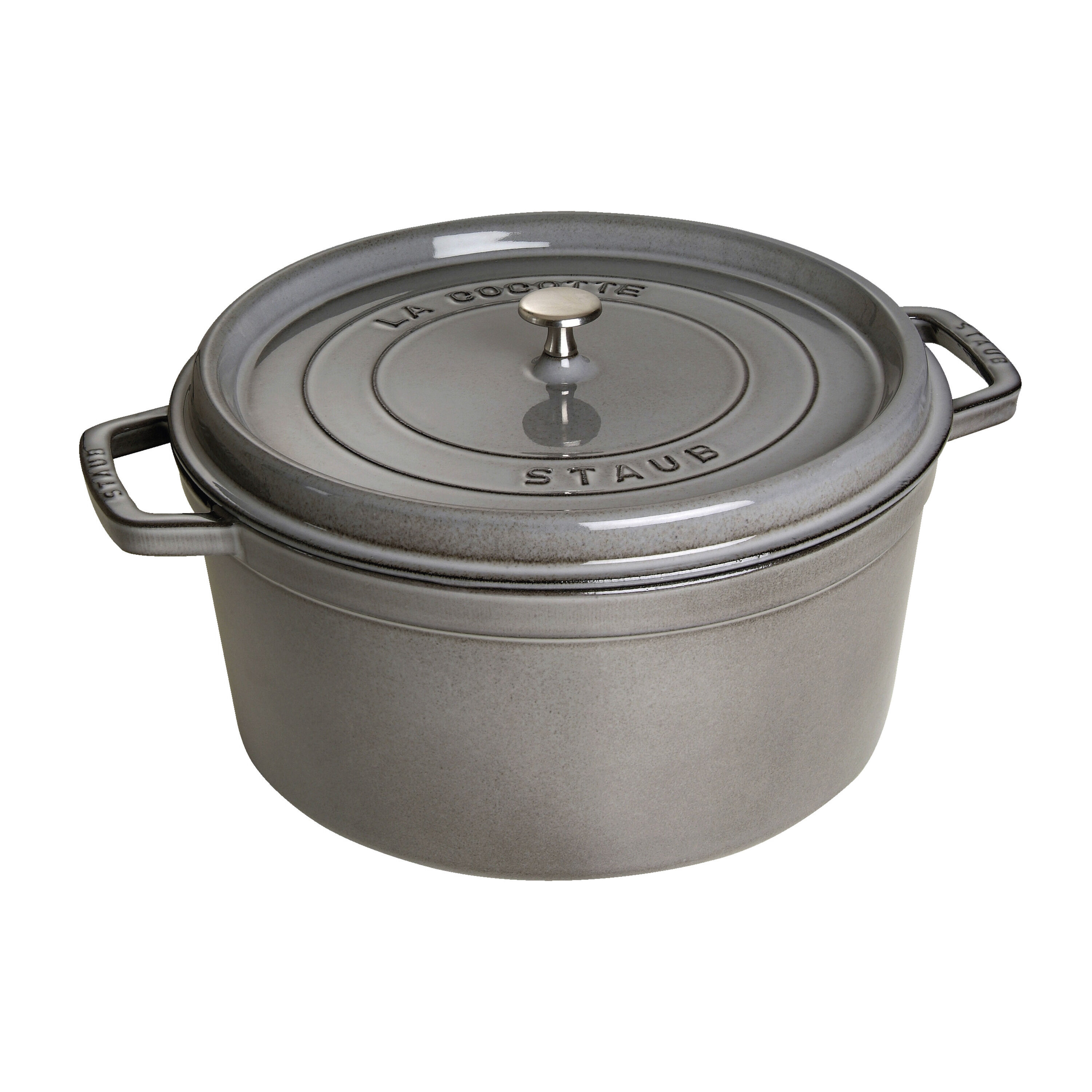 Staub        La Cocotte                Cocotte 34 cm, rund, Graphit-Grau, Gusseisen