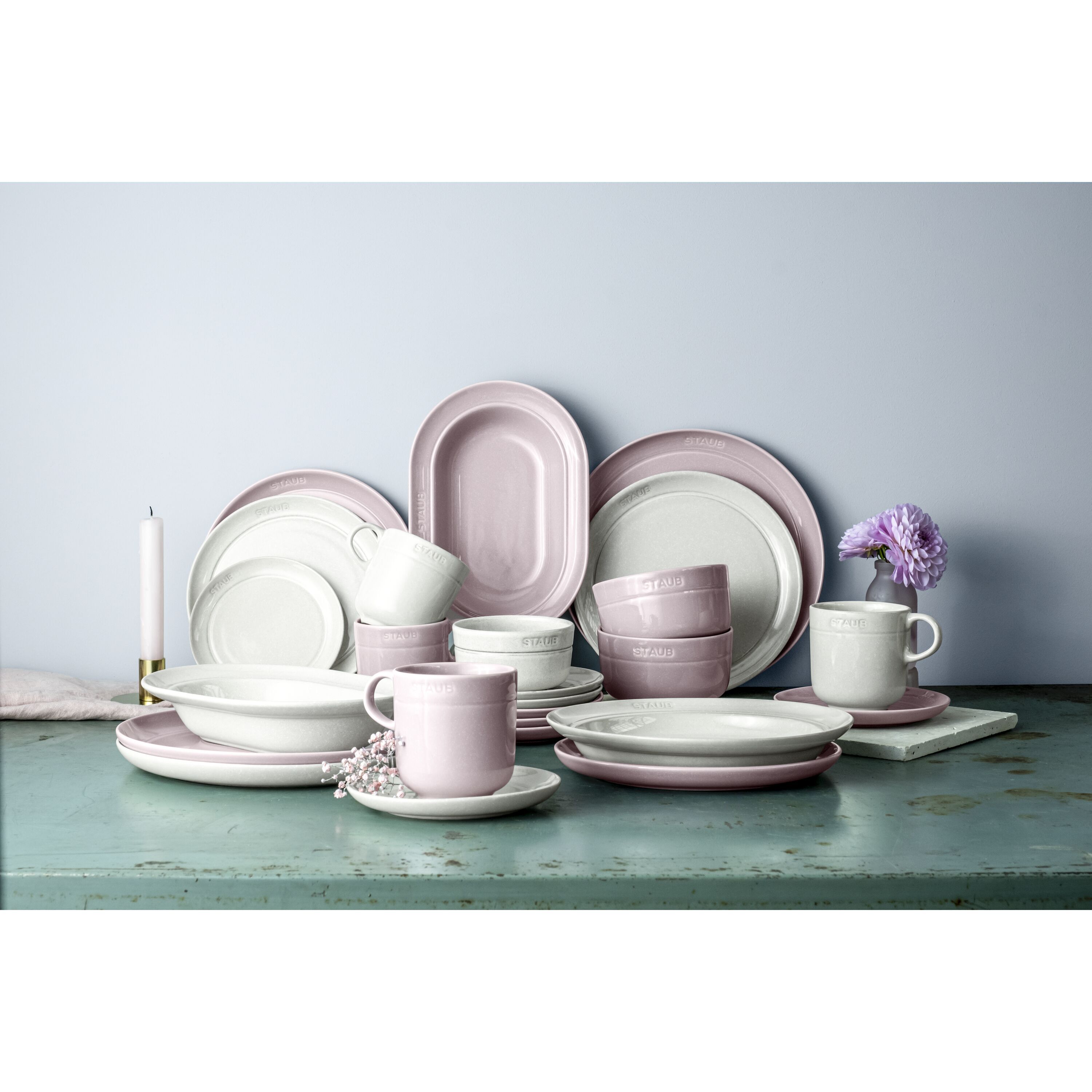 Staub        Dining Line                Teller flach 20 cm, rund, Kirschblüte, Keramik