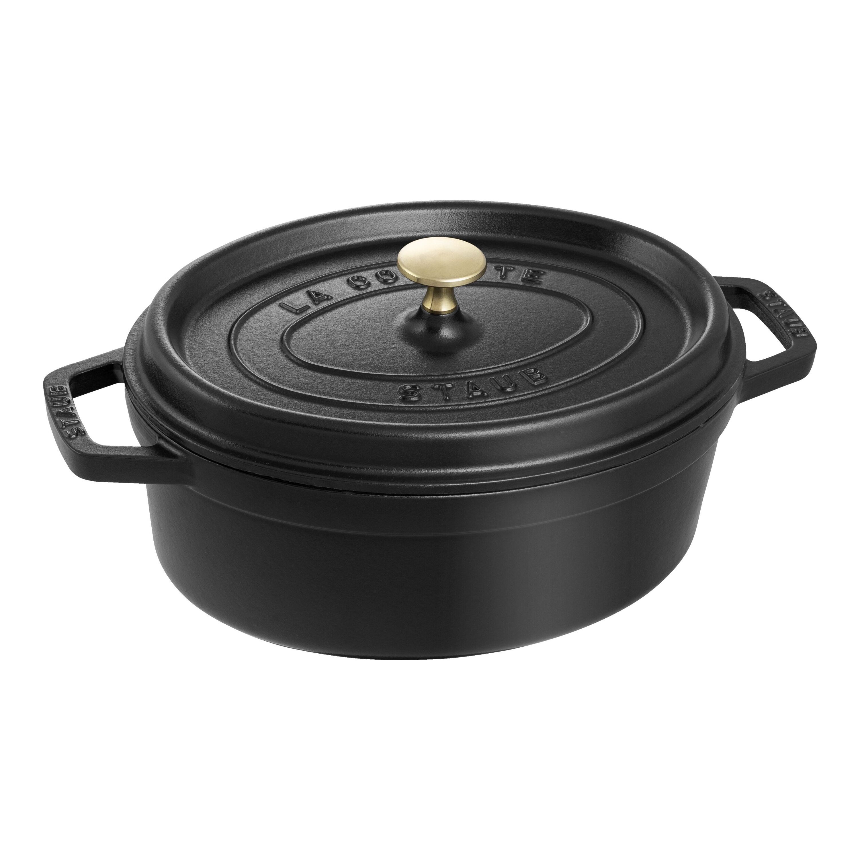 Staub        La Cocotte                Cocotte 31 cm, oval, Schwarz, Gusseisen