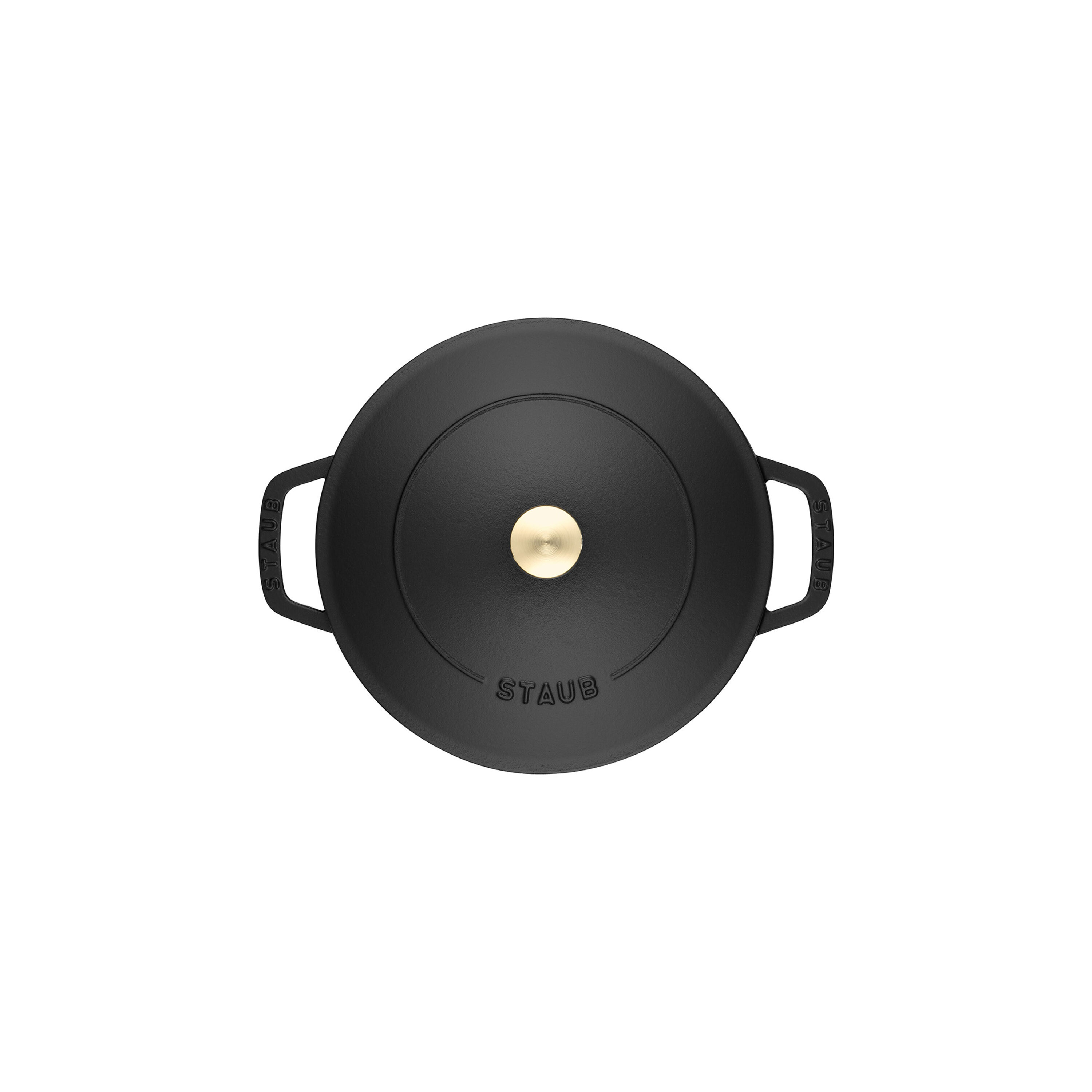 Staub        Braisers                Bräter mit Chistera Drop-Structure 28 cm, rund, Schwarz, Gusseisen