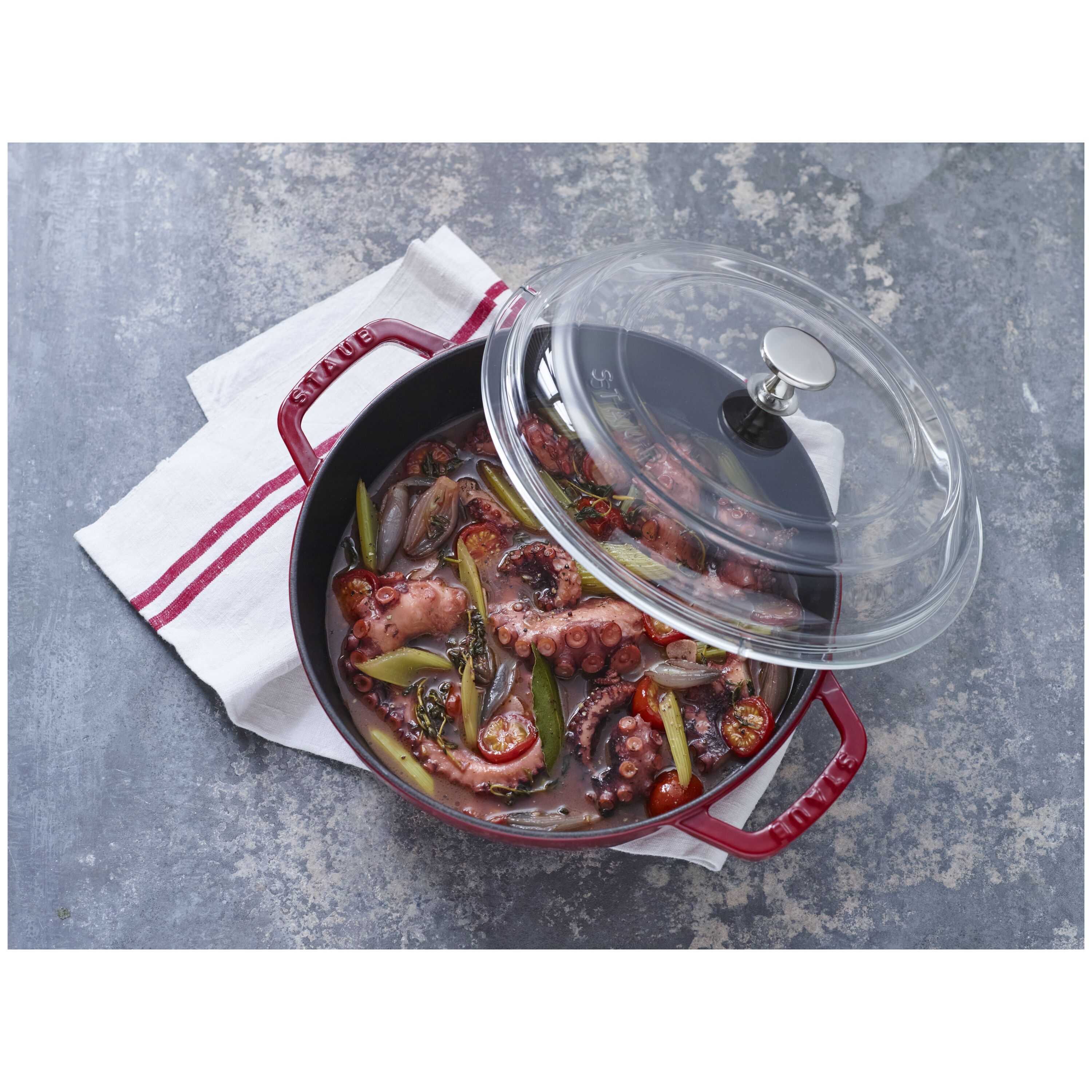 Staub                        Gewölbter Glasdeckel 28 cm, Glas