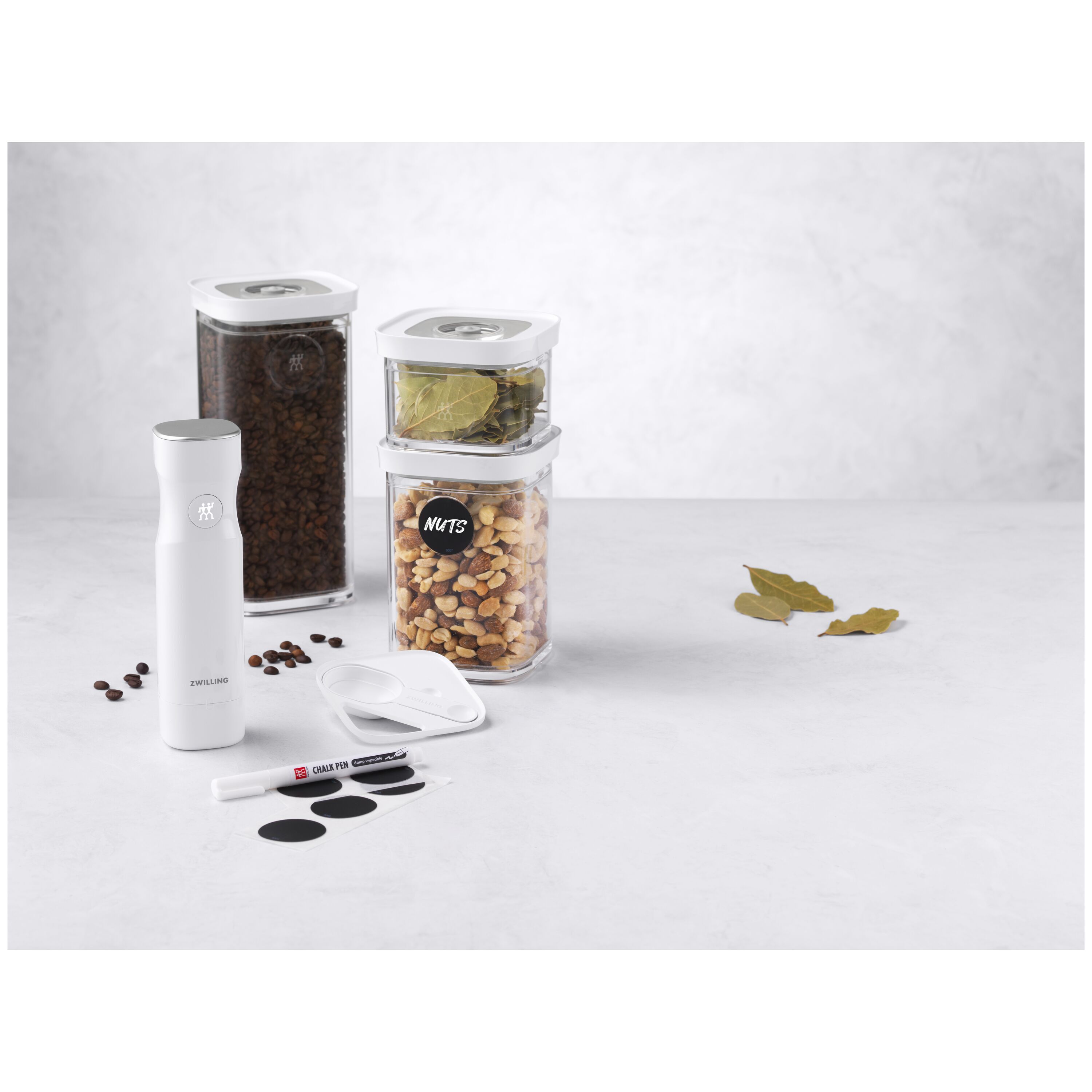 ZWILLING        Fresh & Save CUBE                Cube Vakuum Starter Set, S / 6-tlg, Transparent-Weiß