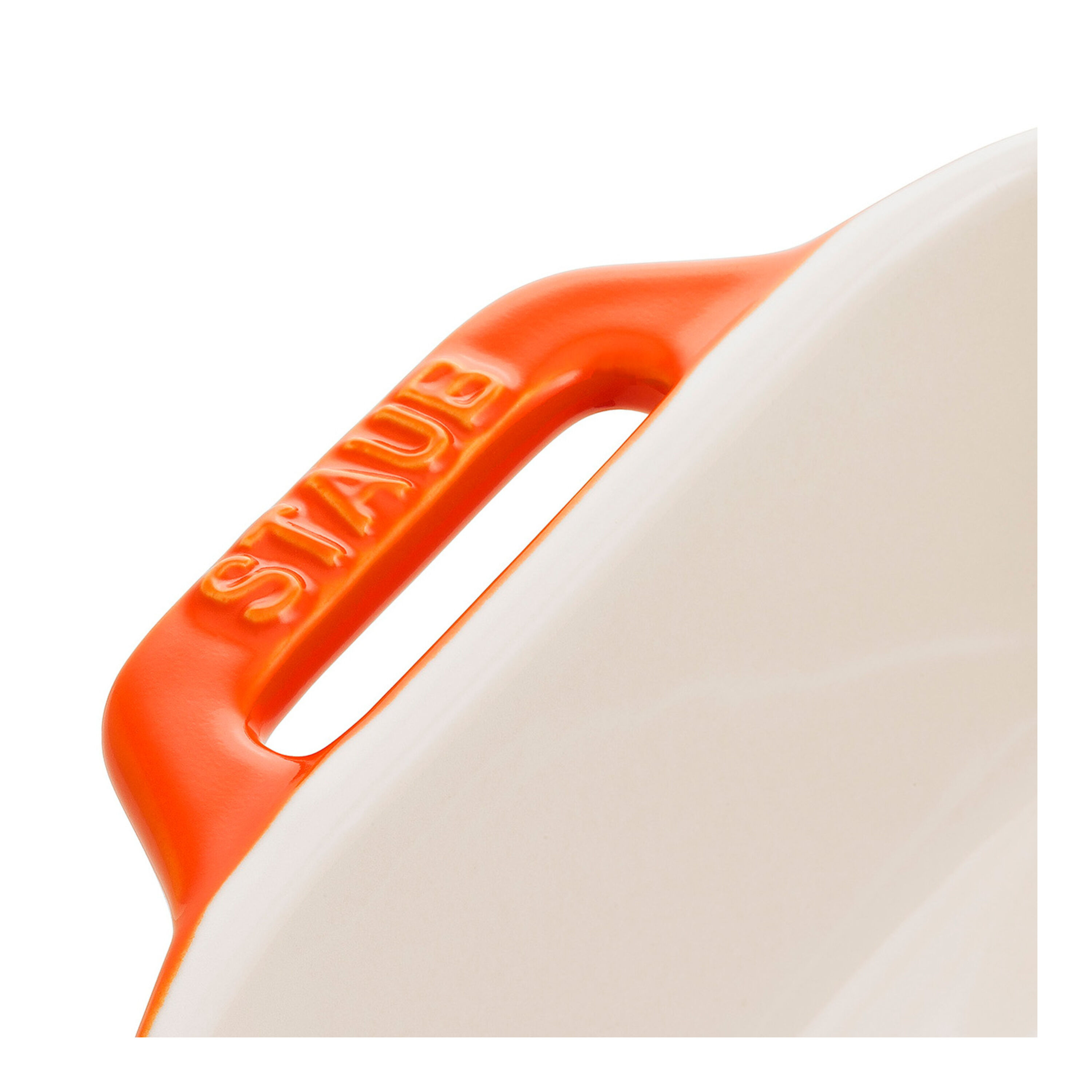 Staub        Ceramique                Auflaufform 14 x 11 cm, rechteckig, Orange, Keramik