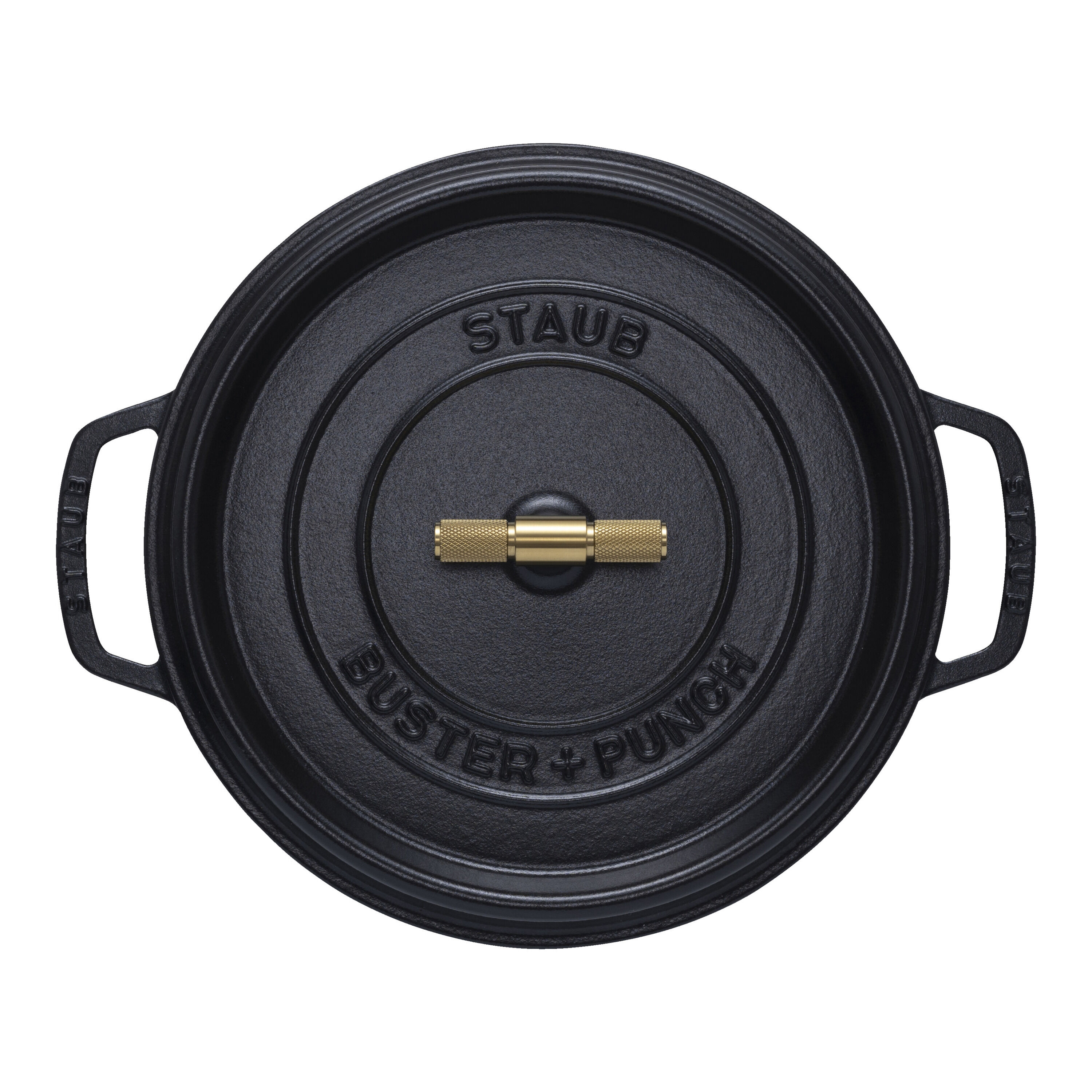 Staub        La Cocotte                Cocotte Buster+Punch 28 cm, rund, Schwarz, Gusseisen