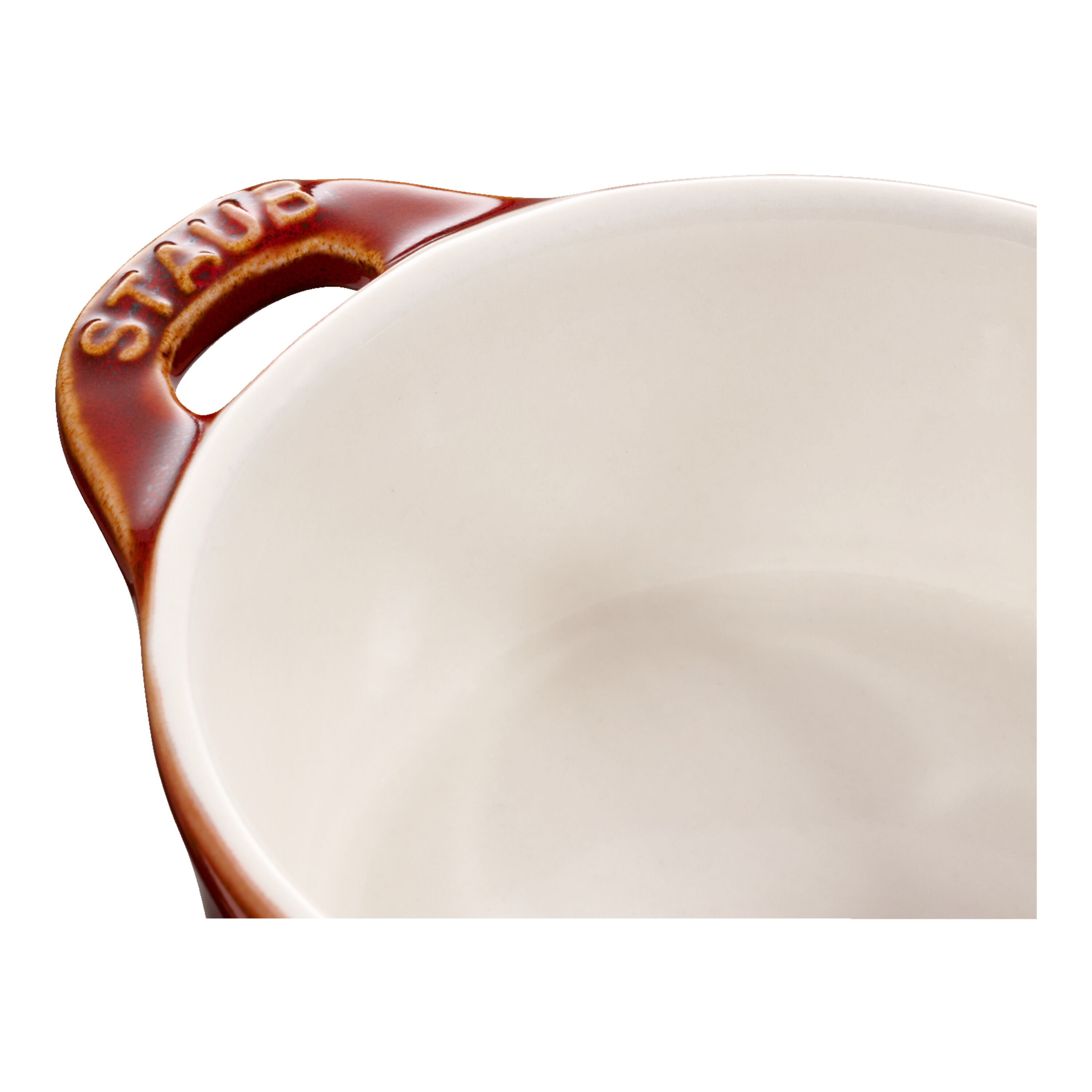 Staub        Ceramique                Mini Cocotte 10 cm, rund, Antik-Kupfer, Keramik