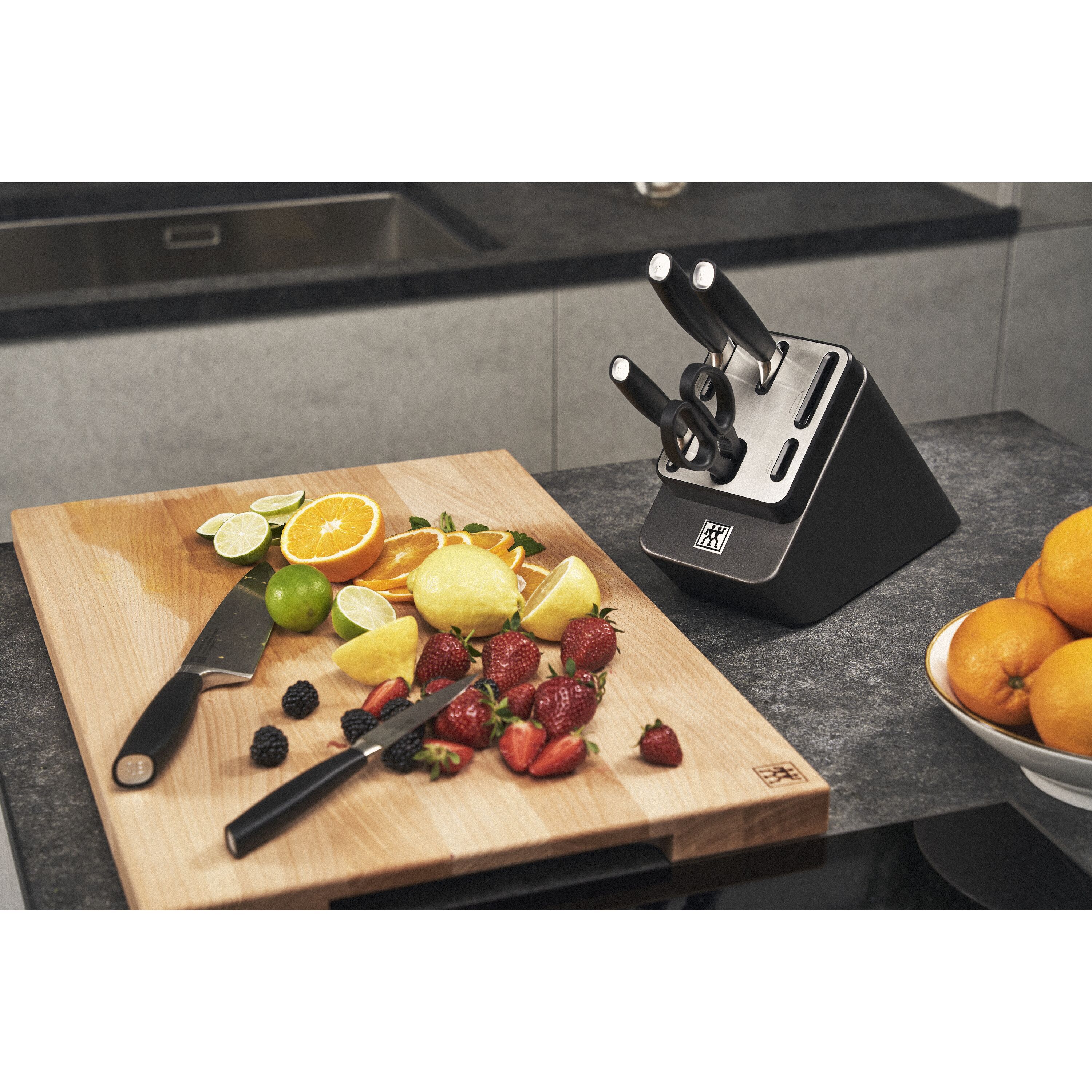 ZWILLING        All * Star                7-tlg, Messerblockset, Silber, Anthrazit