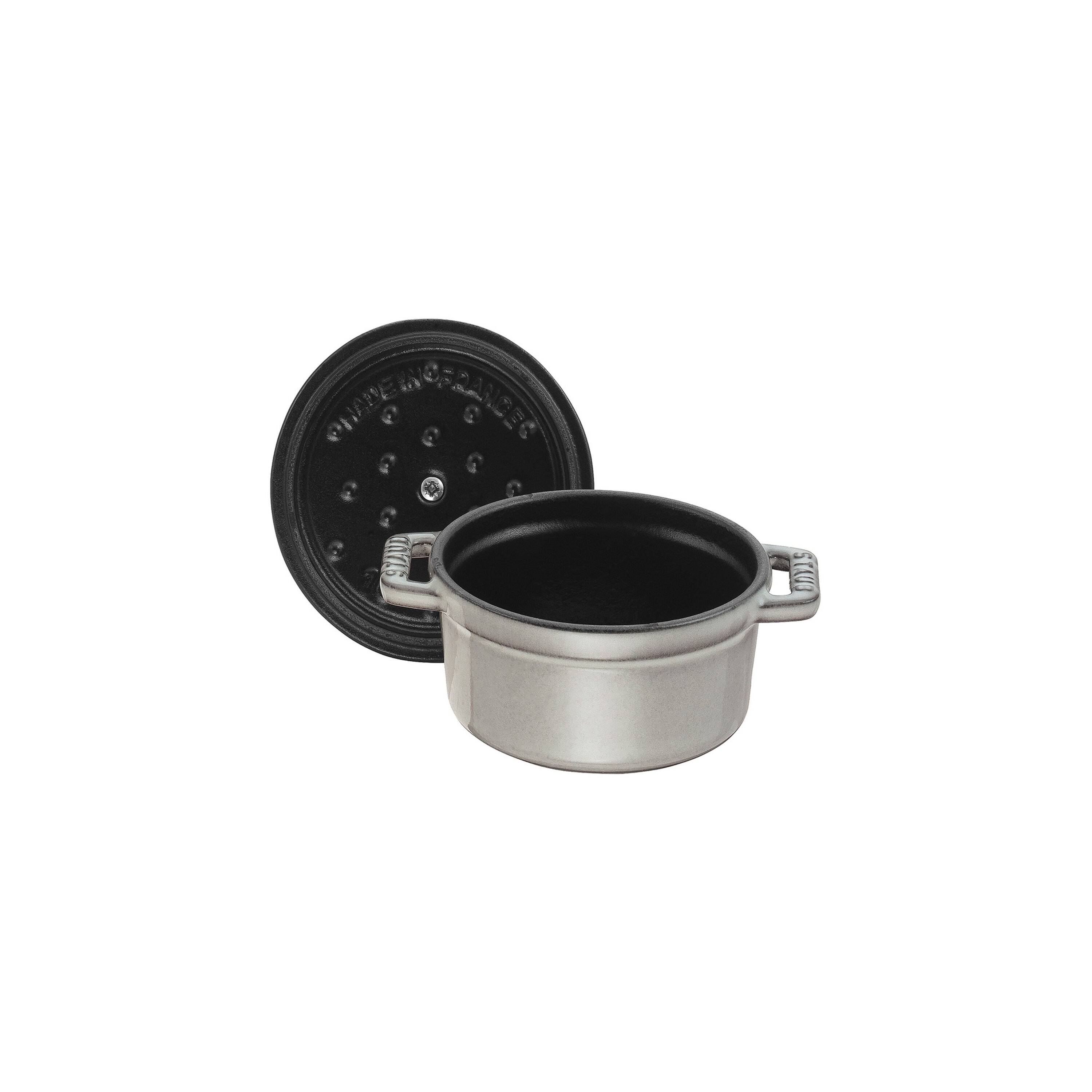 Staub        La Cocotte                Cocotte 12 cm, rund, Graphit-Grau, Gusseisen