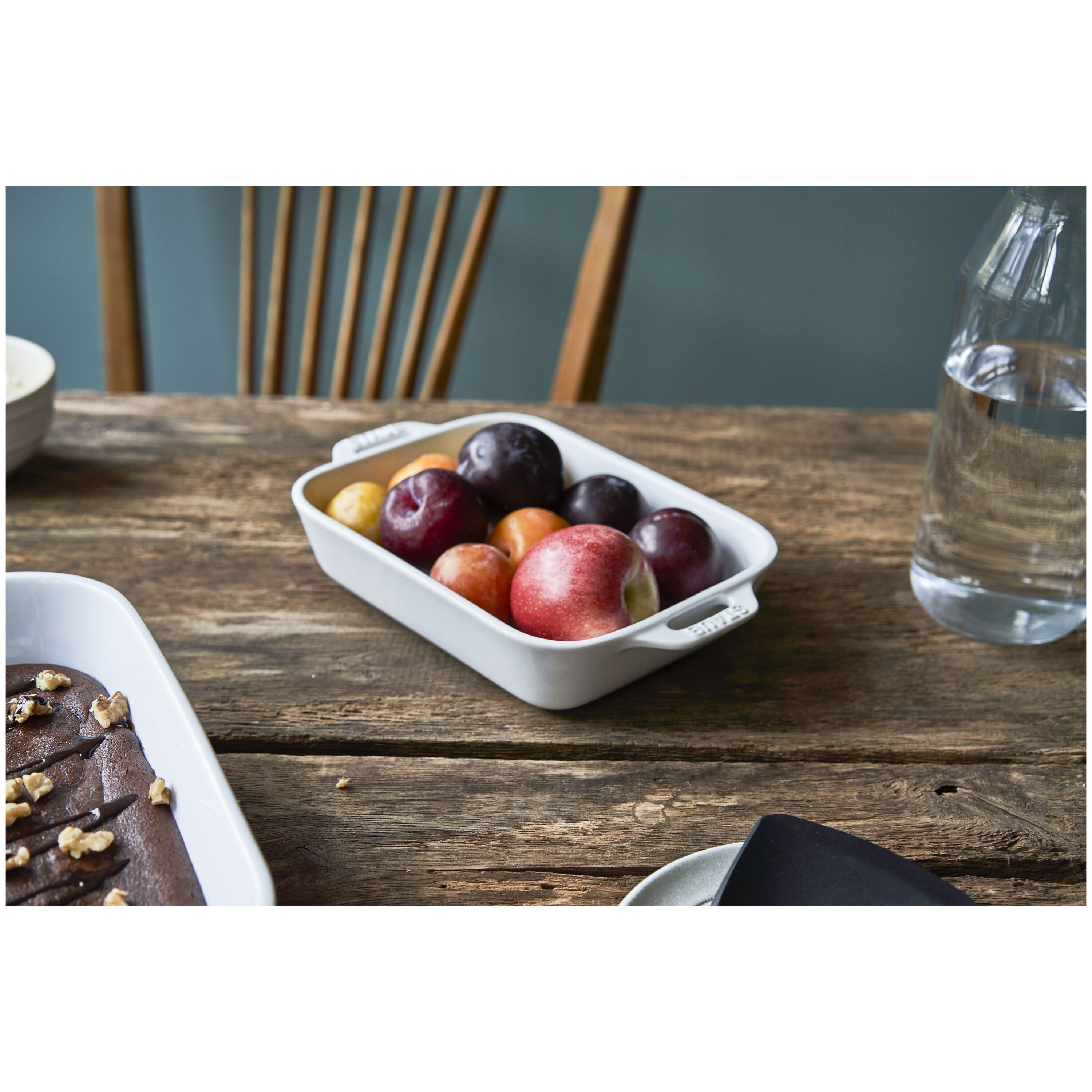 Staub        Ceramique                Auflaufform 20 x 16 cm, rechteckig, Weiß, Keramik