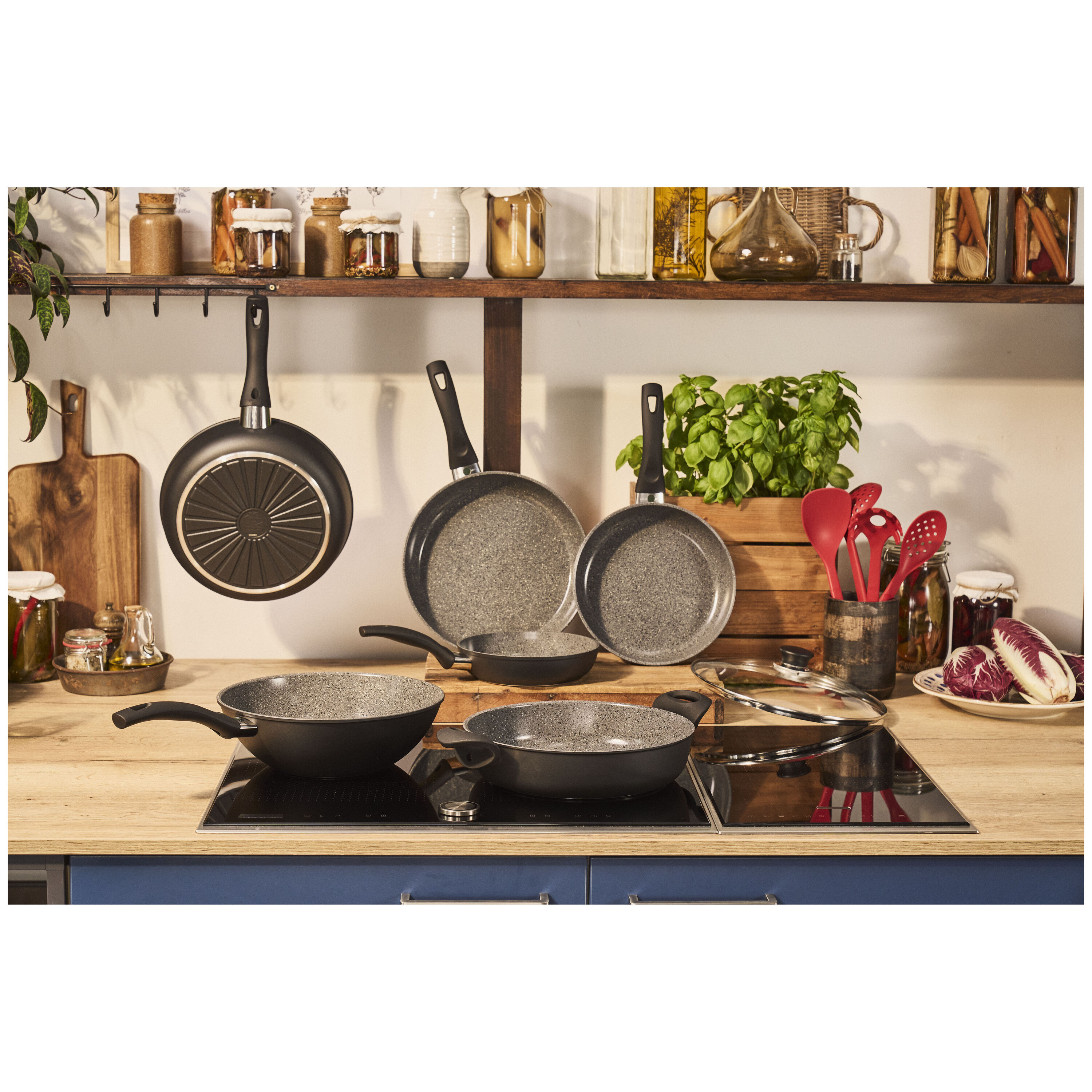 BALLARINI        Bari                Bratpfannenset 3-tlg, Aluminium, Keramische Antihaftbeschichtung