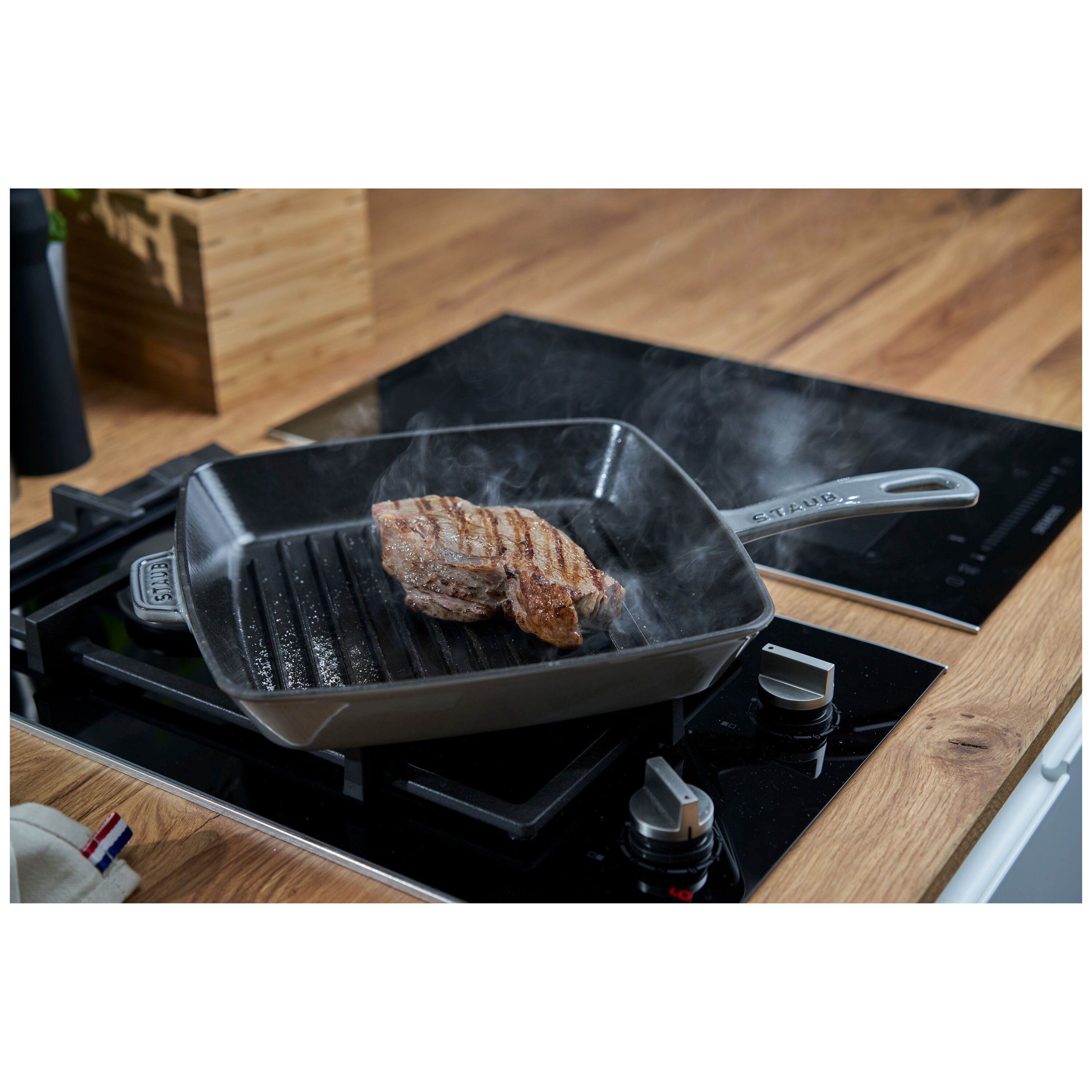 Staub        Grill Pans                American Grill 30 cm, Gusseisen, Graphit-Grau