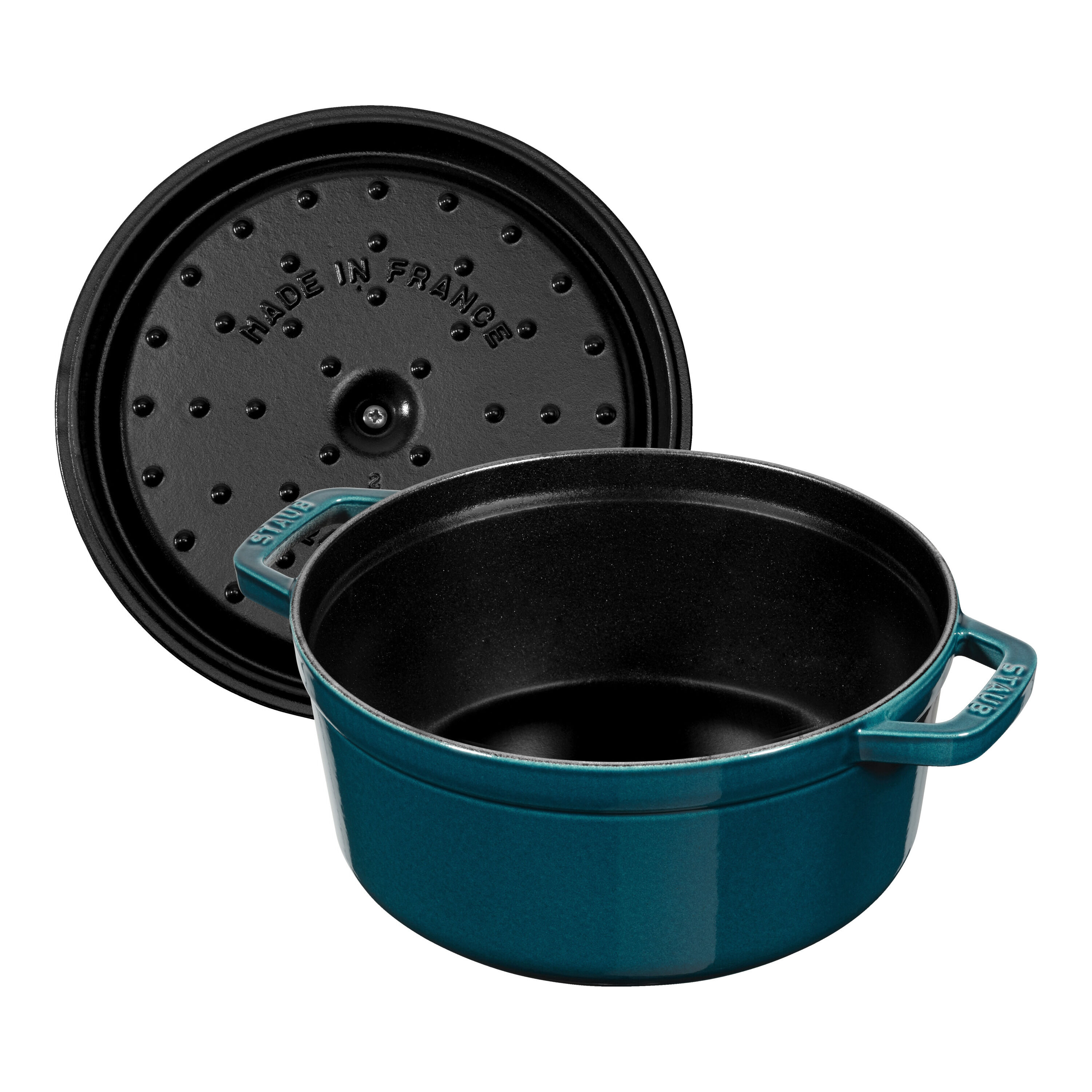 Staub        La Cocotte                Cocotte 24 cm, rund, La-Mer, Gusseisen