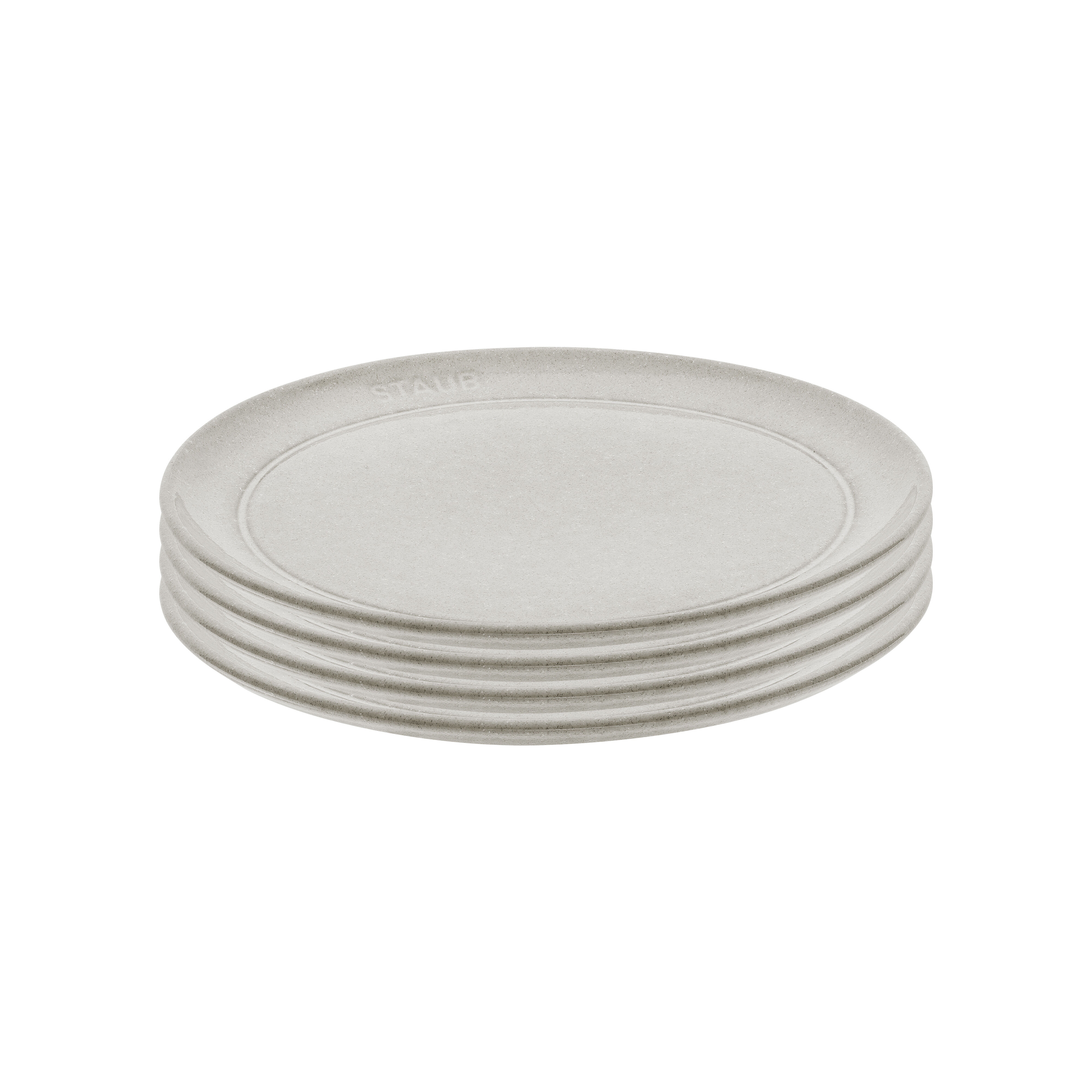 Staub        Dining Line                Tellerset 4-tlg, 20 cm, Weisser Trüffel