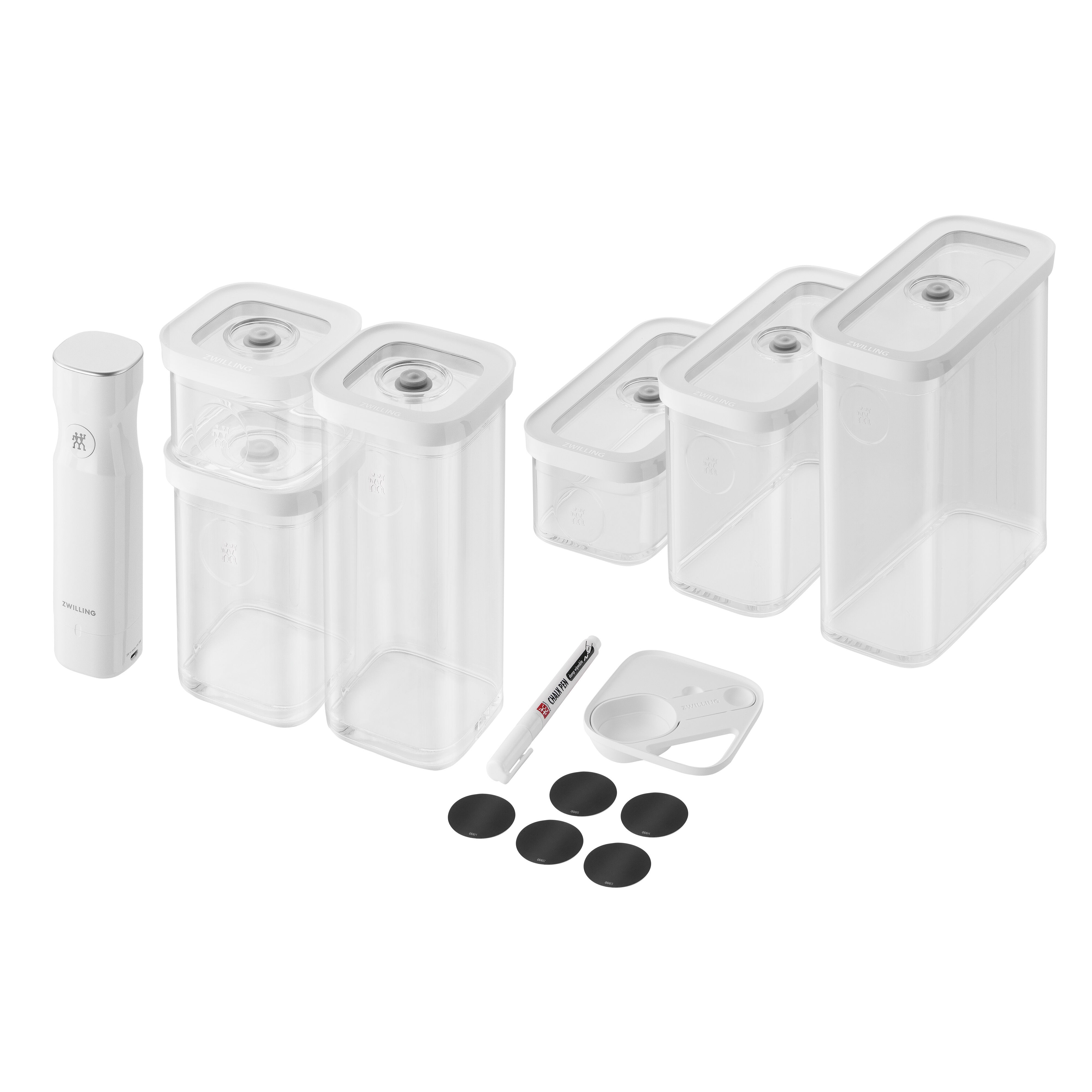 ZWILLING        Fresh & Save                CUBE Vakuum Starter Set, S & M / 9-tlg., transparent weiß