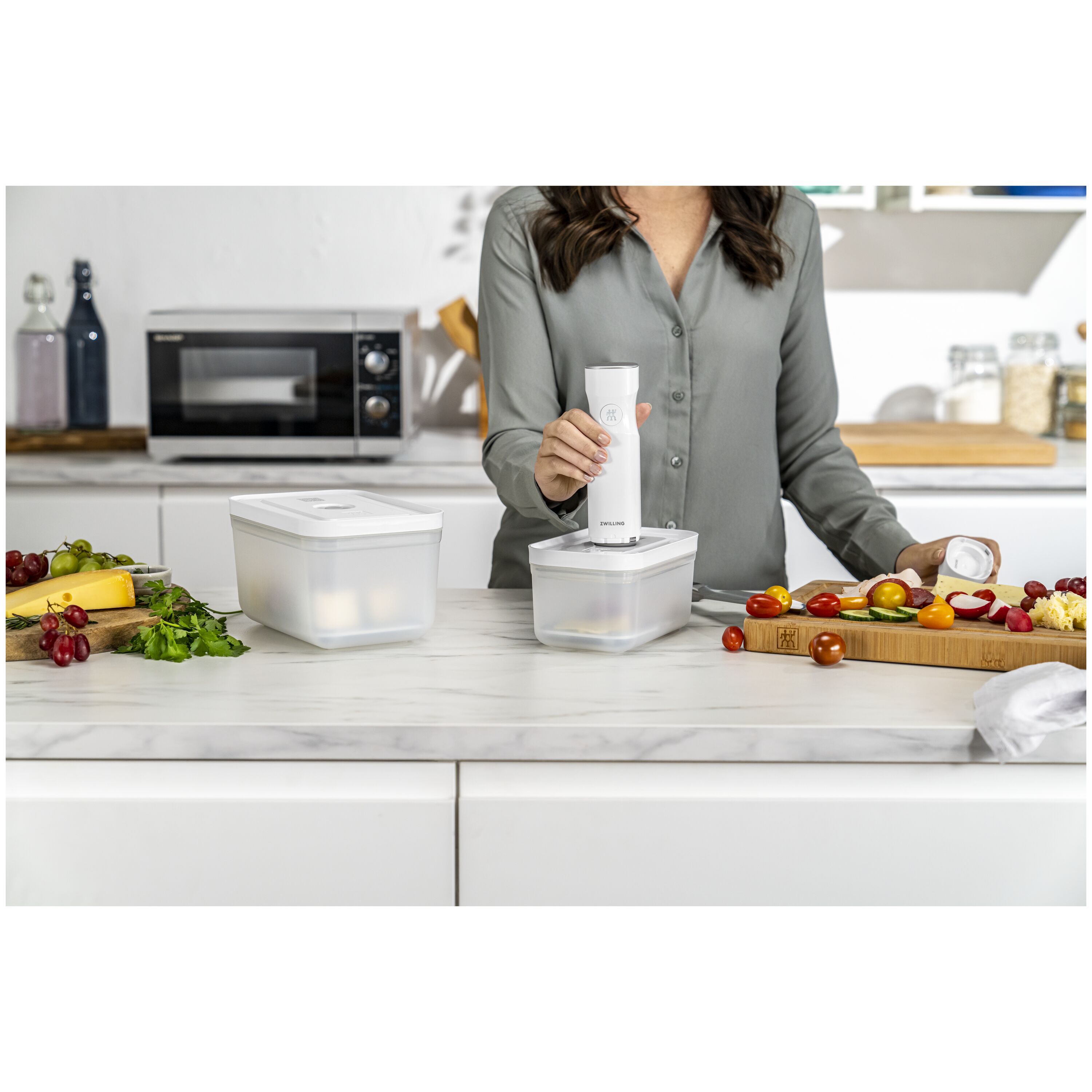 ZWILLING        Fresh & Save                Vakuum Starter Set, Kunststoff / M/L, 7-tlg, Weiß